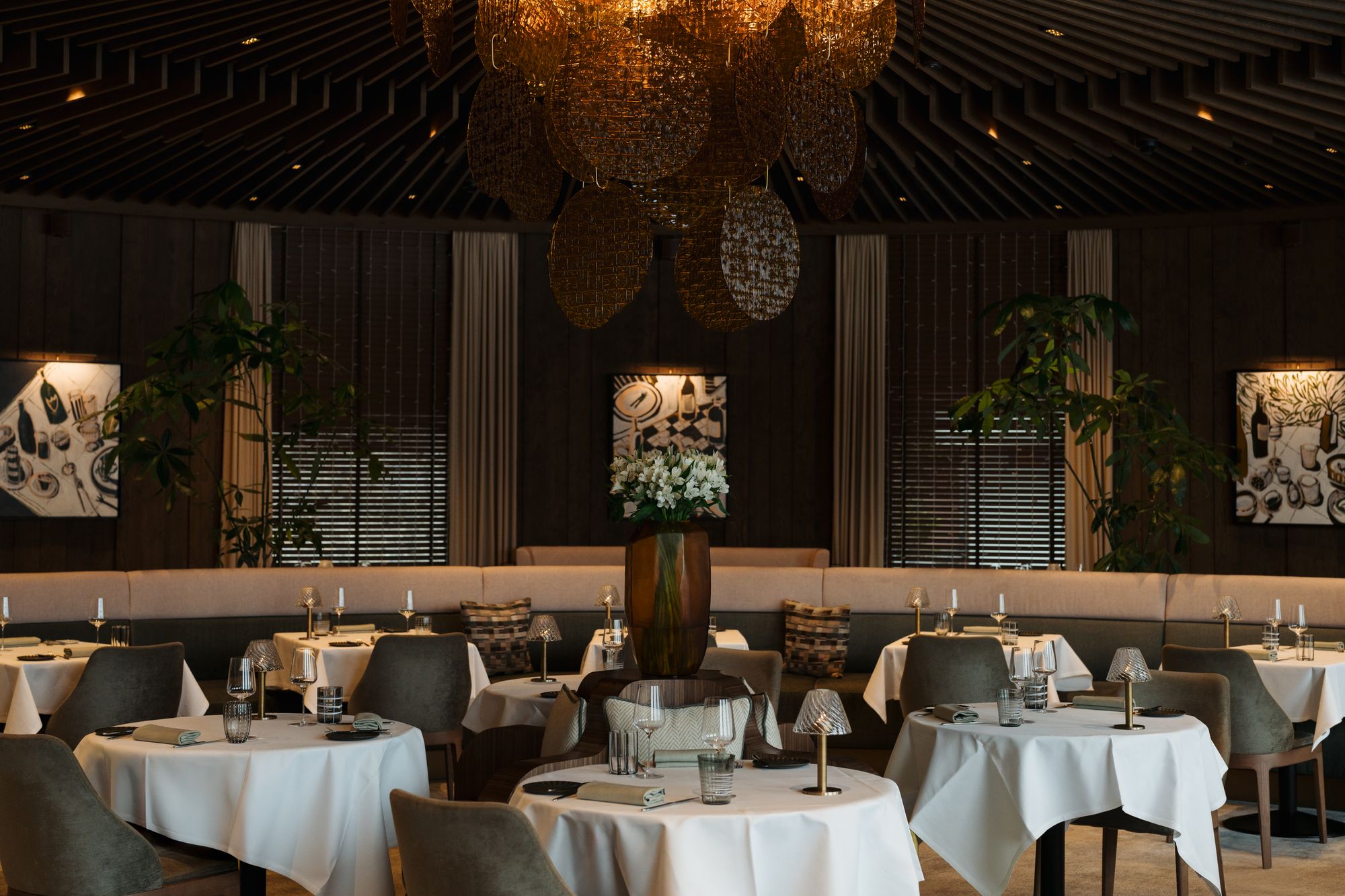 Breakfast is served in The View restaurant, with Mediterranean-inspired fare offered here in the evenings