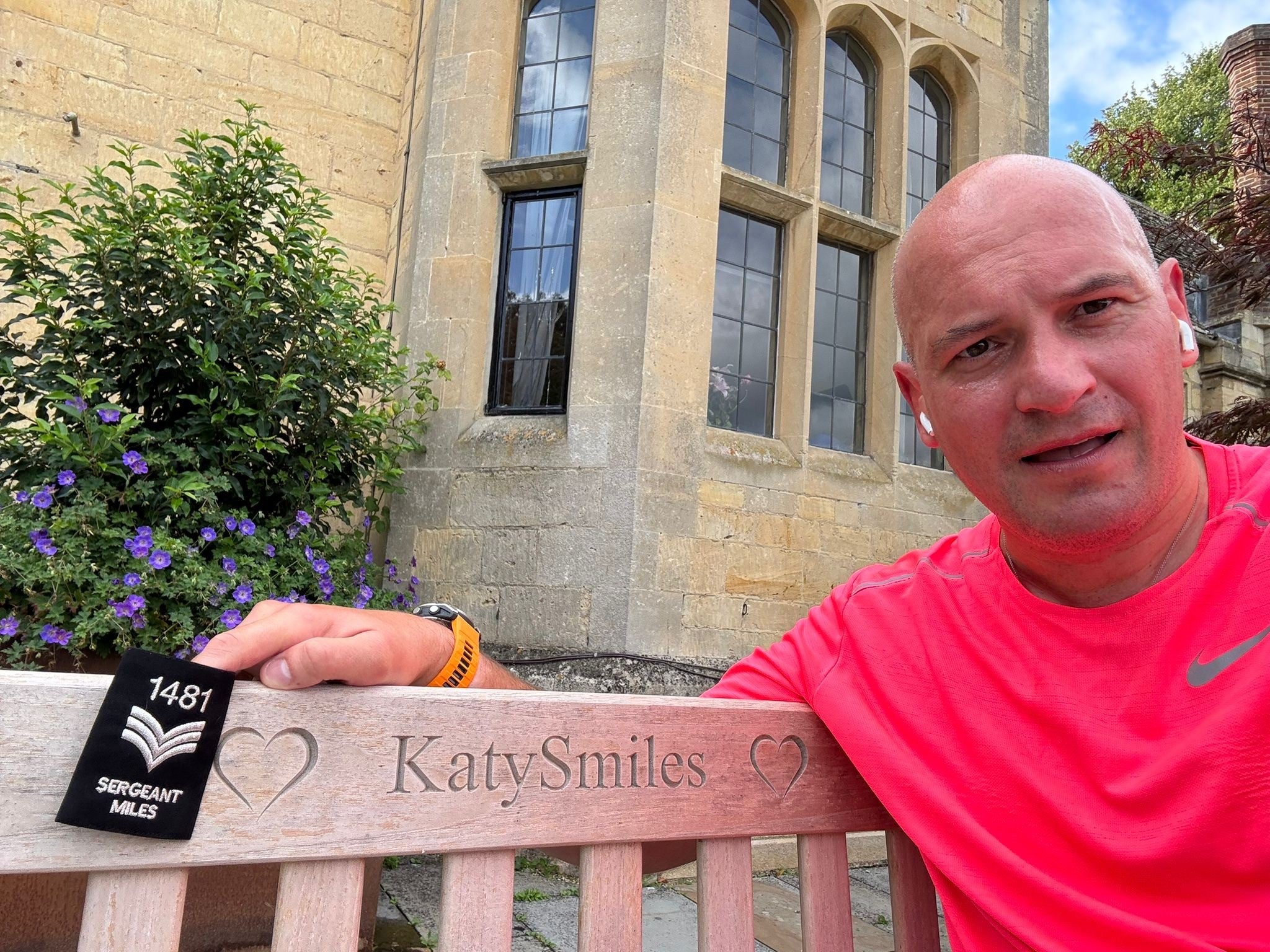 Matt visits Katy’s bench at the hospice every month (Collect/PA Real Life)