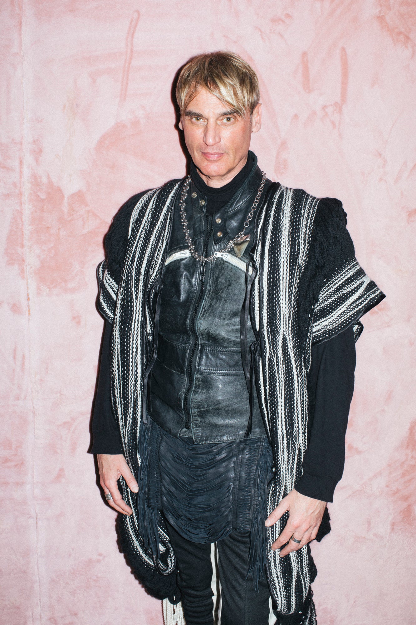 Benedict Lamb, here wearing an Anthro Nomad Robe, sees his craft as a way to slow production to a ‘human tempo’