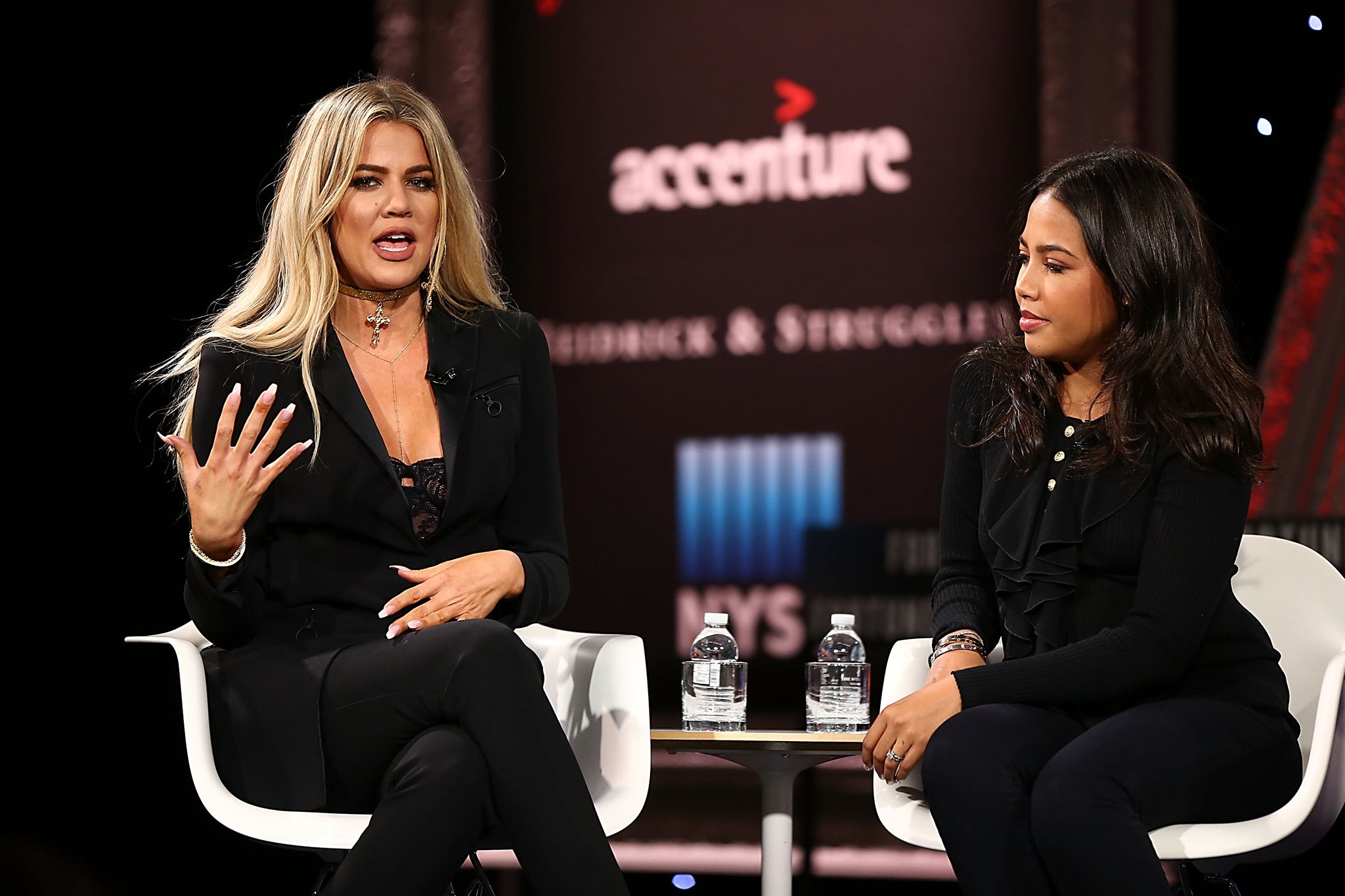 Grede with her Good American business partner Khloe Kardashian