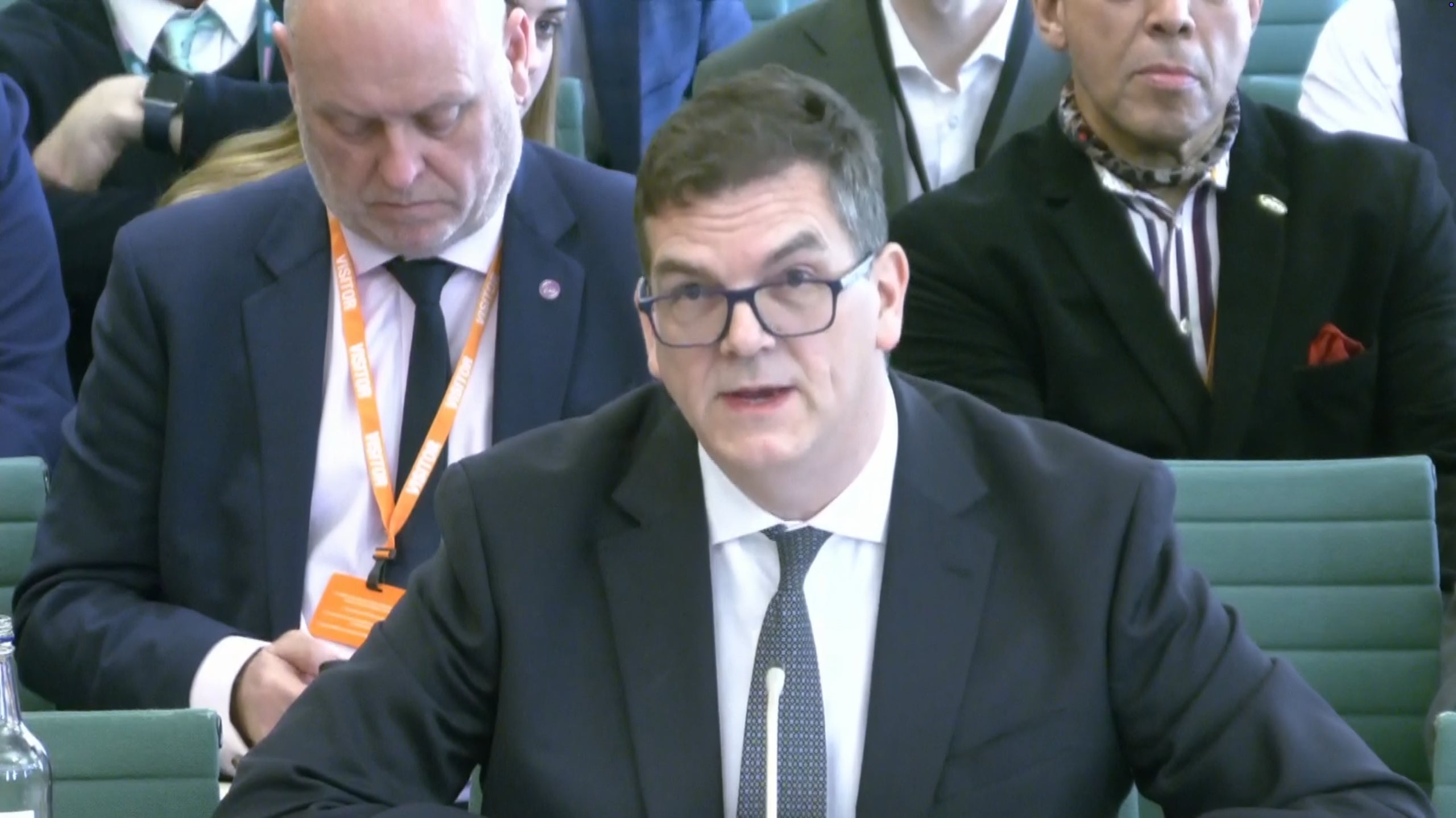 Former Foreign Office chief Olly Robbins appears before the Foreign Affairs Committee on Tuesday