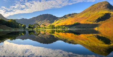 <p>Buttermere, as seen here with High Stile and Haystacks mountains in the background, is one of the many beautiful lakes to be found in the UK</p>