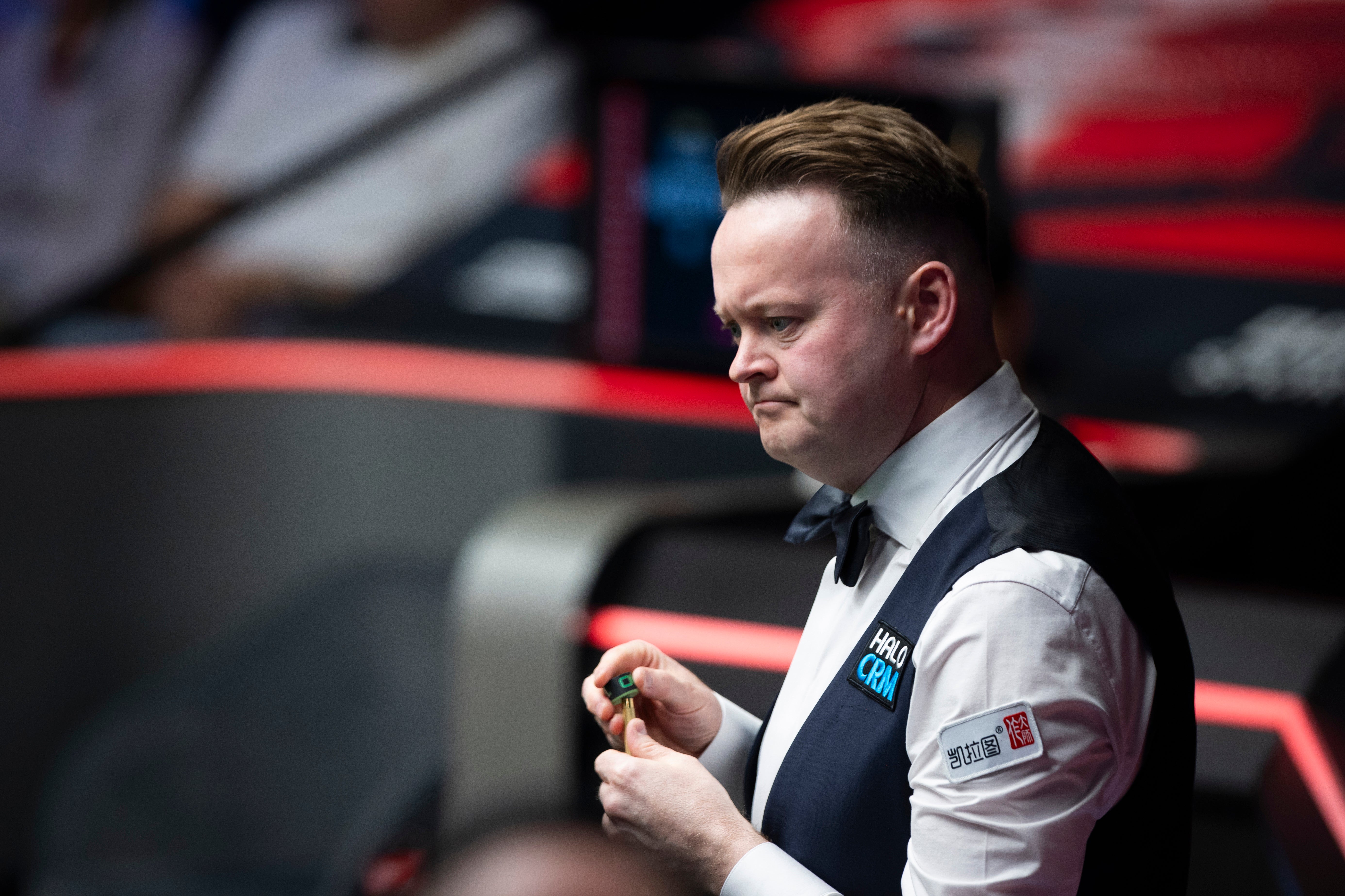 Shaun Murphy said he lost concentration after a spectator in the front row muttered 