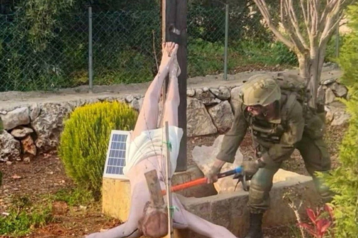 IDF soldier sentenced to jail for destroying Jesus statue with axe in Lebanon
