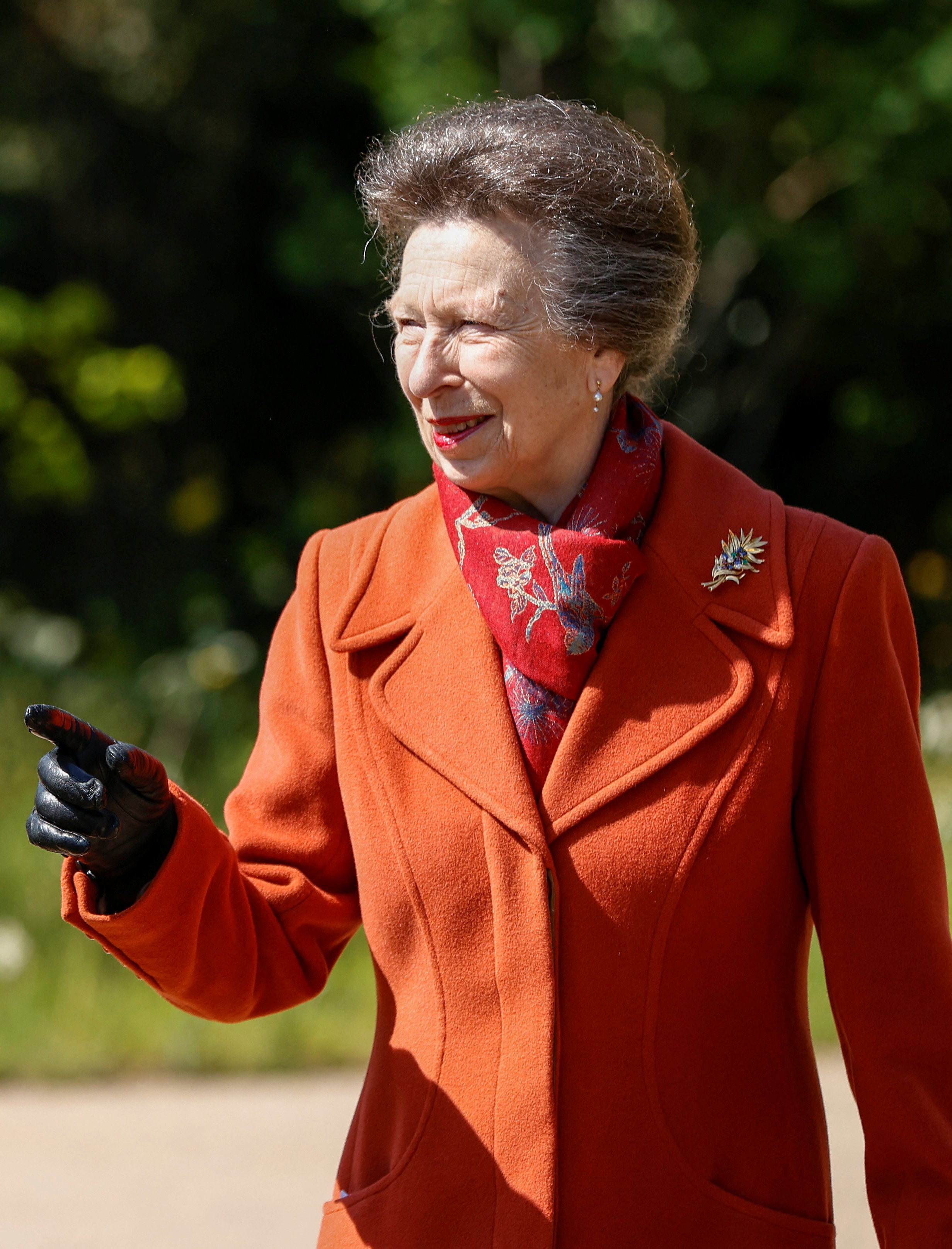 Princess Anne’s joy as she opens new Queen Elizabeth II garden