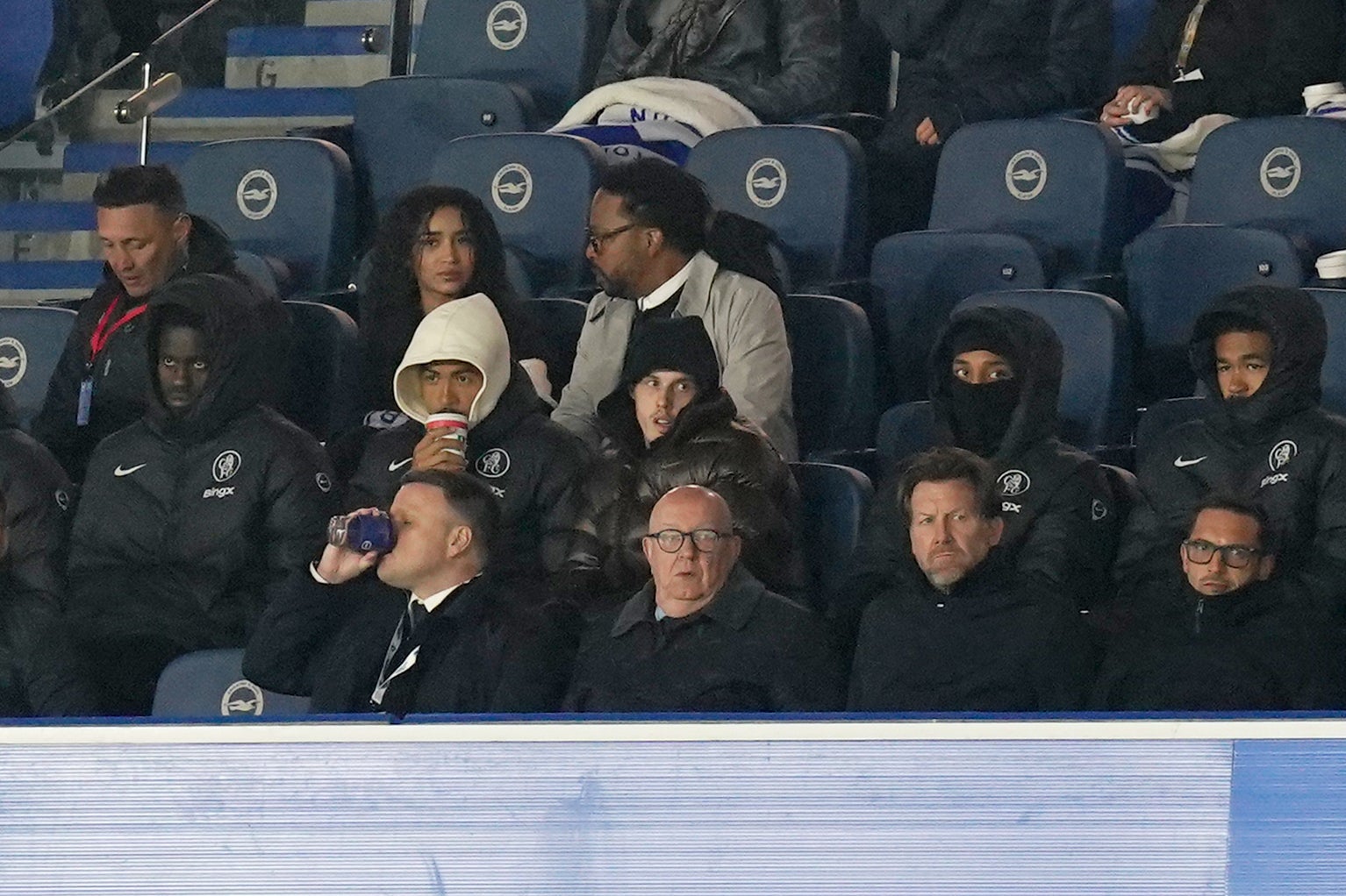 Cole Palmer and Joao Pedro were among the injured players to watch Chelsea’s defeat at Brighton