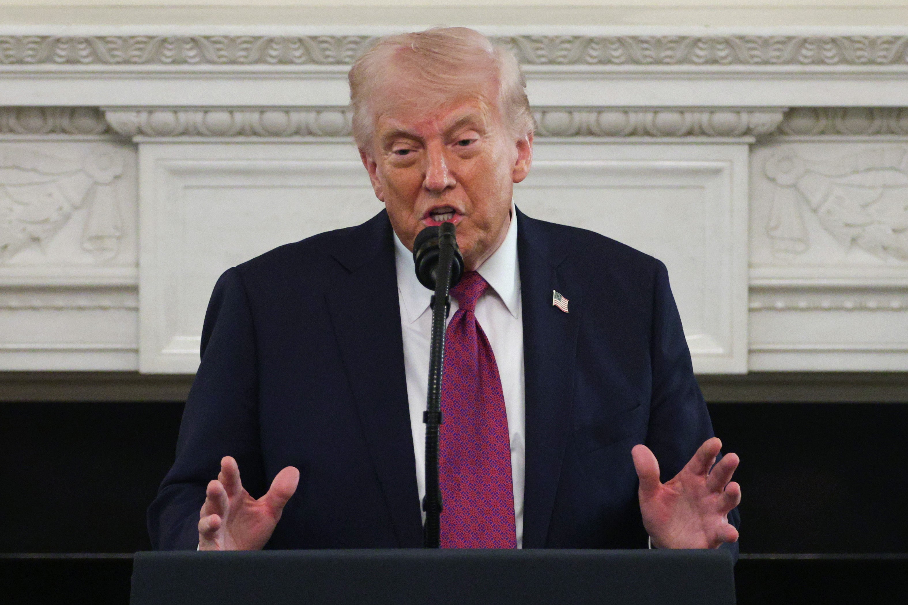 President Donald Trump took part in a livestreamed Bible-reading marathon on Tuesday, delivering a reading from the Book of 2 Chronicles