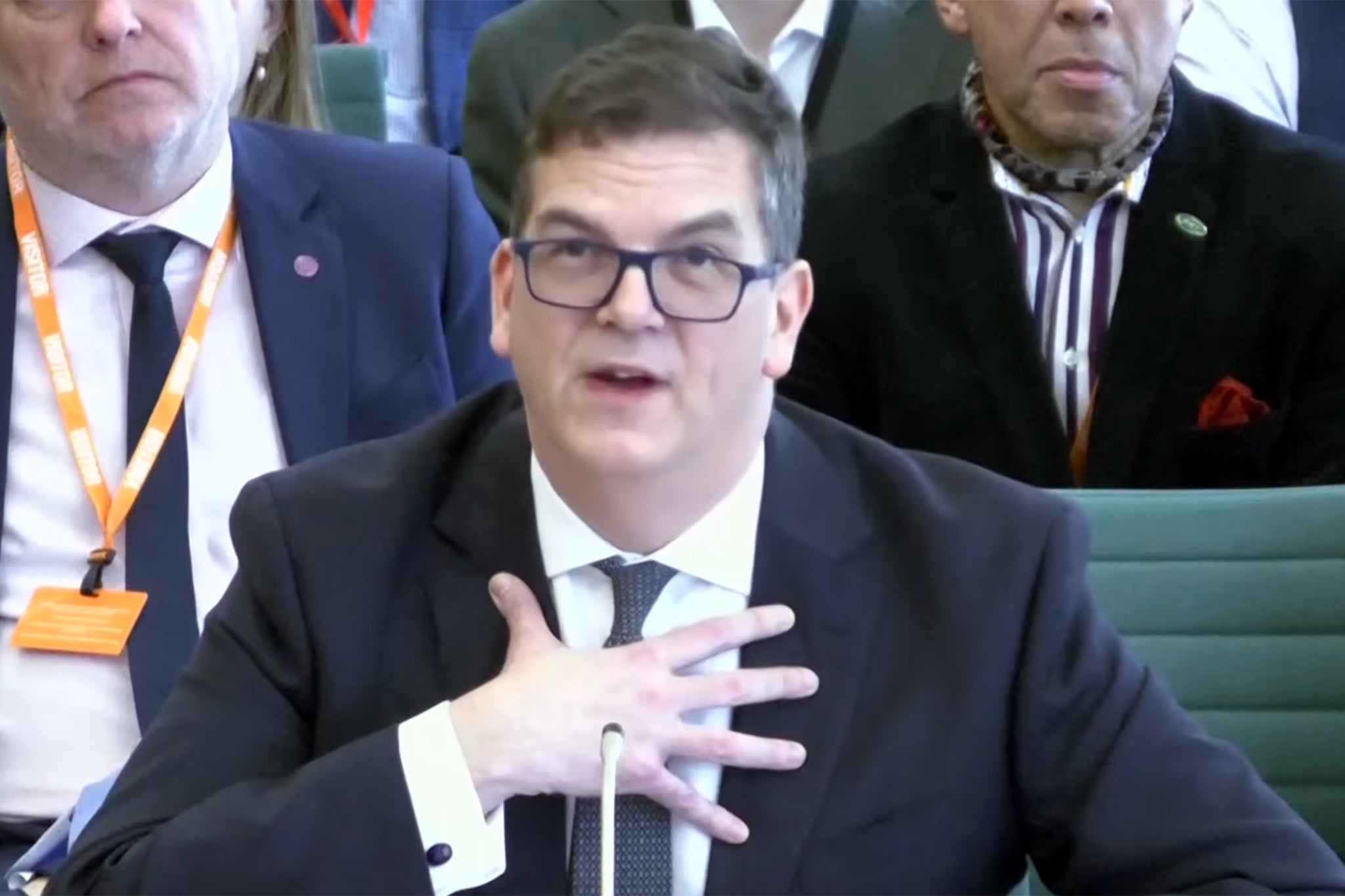 Sir Olly Robbins gives evidence in the Commons on Tuesday