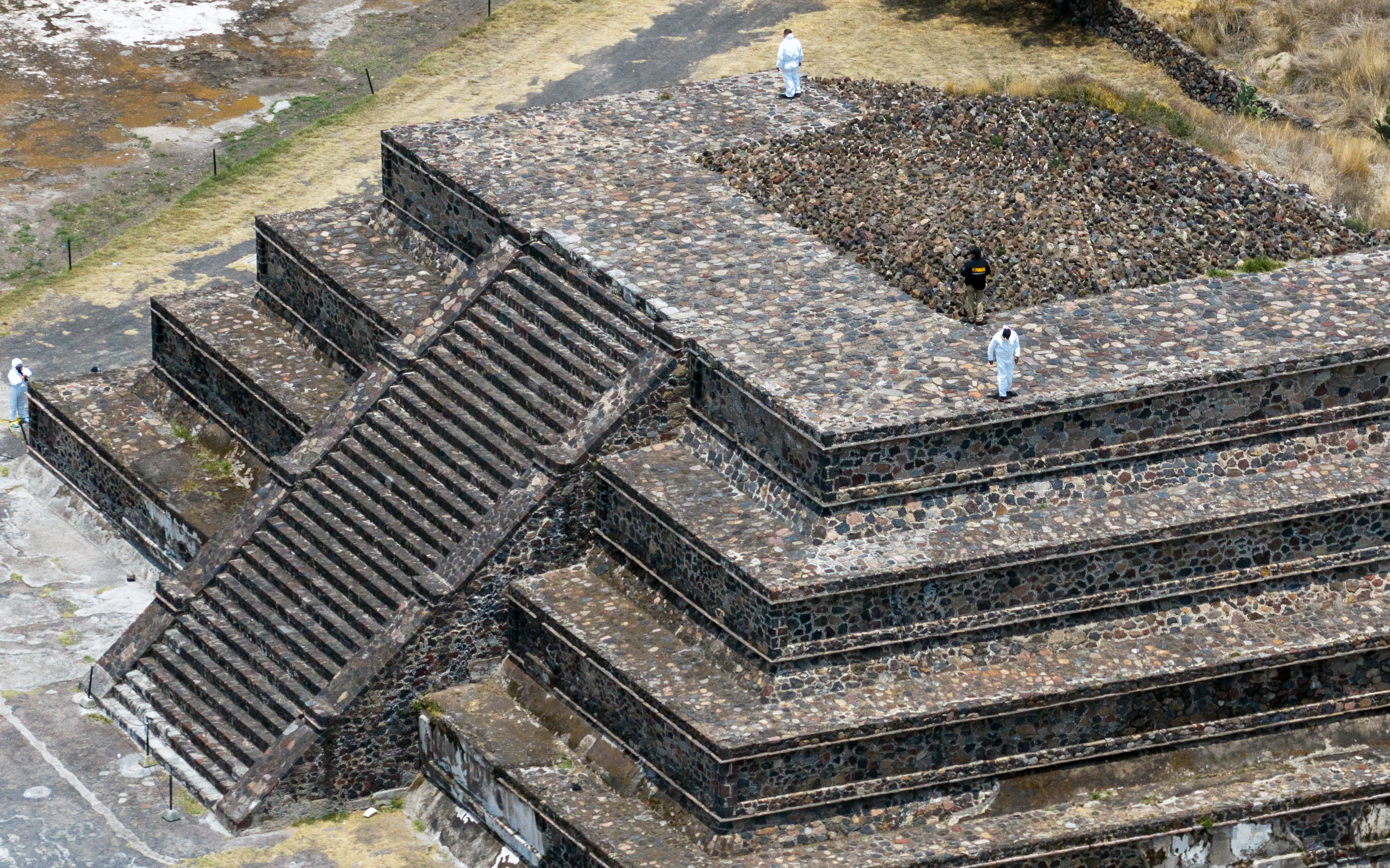 The shooting took place at the Teotihuacan pyramids