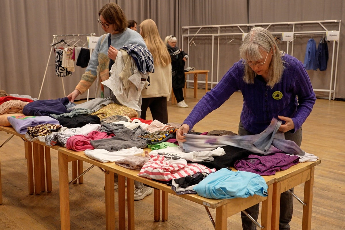 Sweden's secondhand clothing swaps offer a trendy way to cut environmental waste