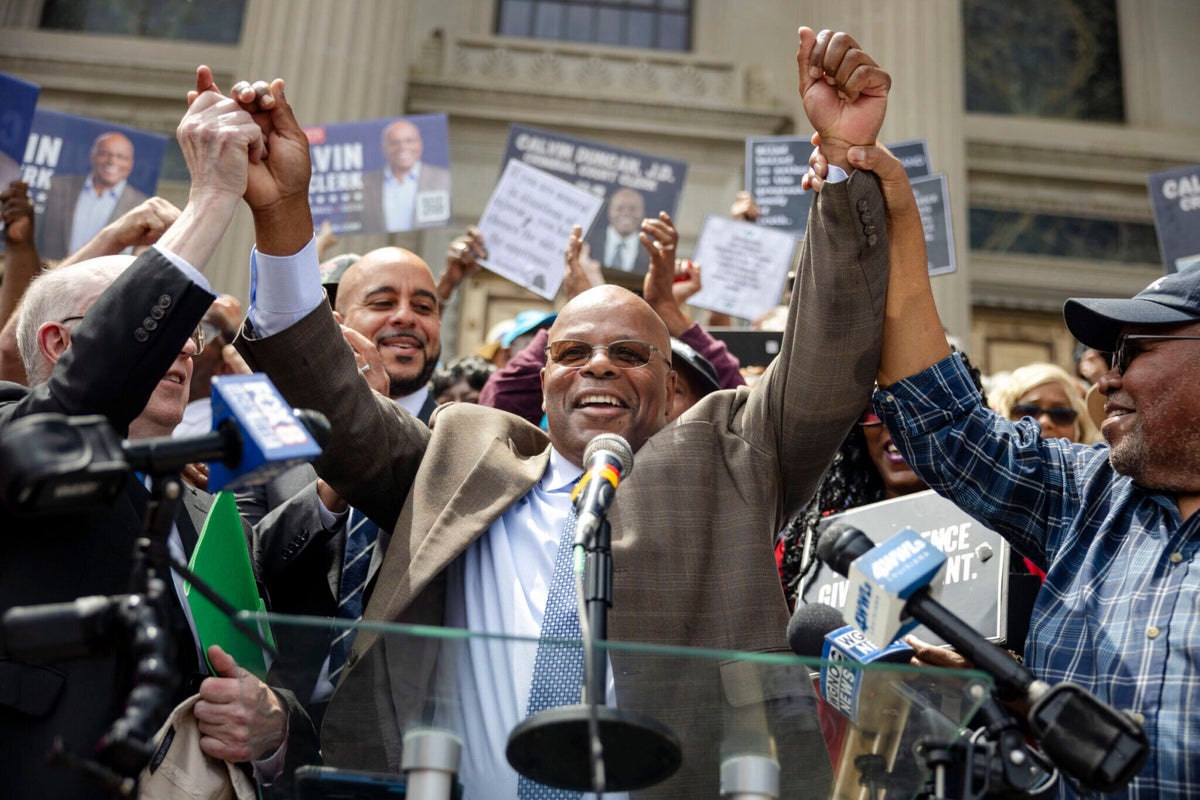 Calvin Duncan sworn in as clerk on the steps of the Orleans Parish Criminal District Court