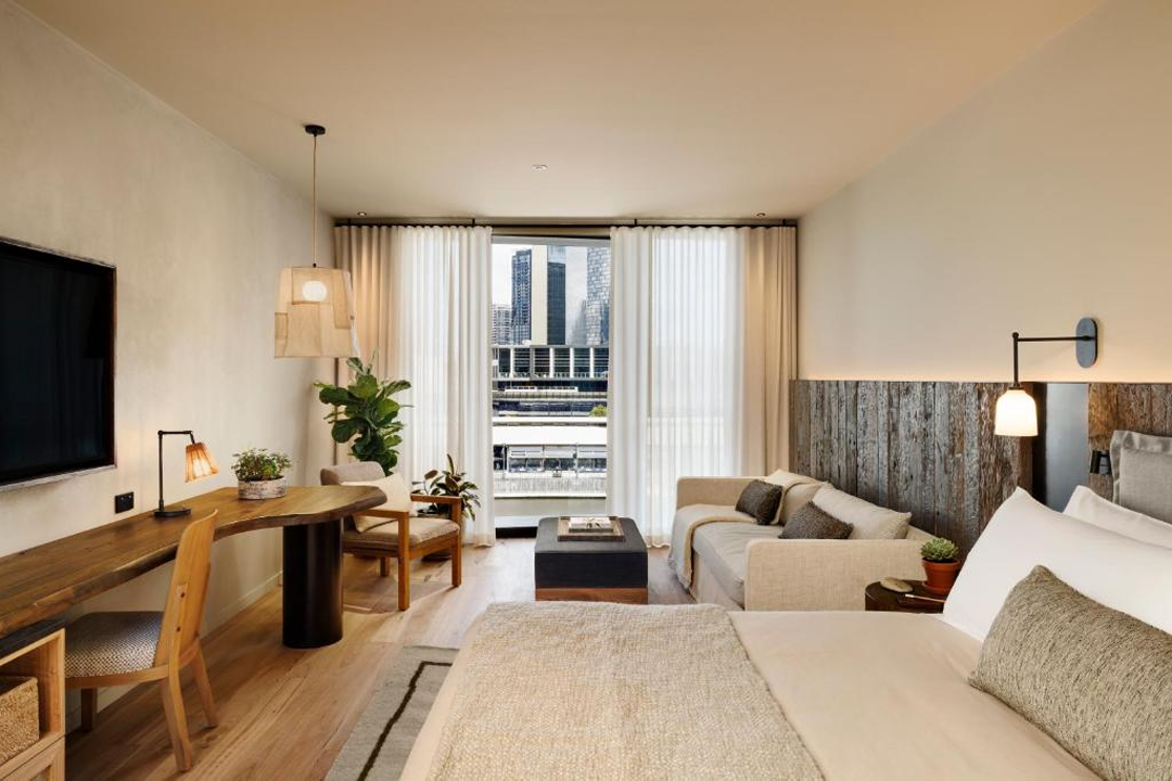 The bedrooms are modern and spacious