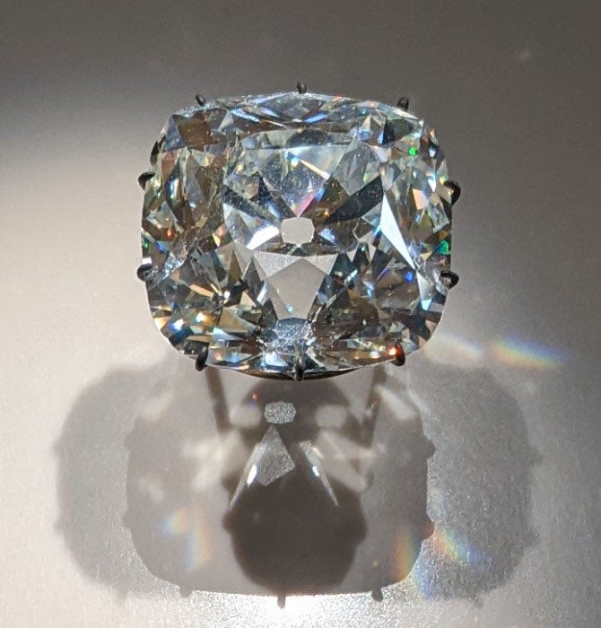 The Regent Diamond, formerly owned by the Pitt family and sold by Thomas Pitt, who used the proceeds to build his family’s Boconnoc House estate