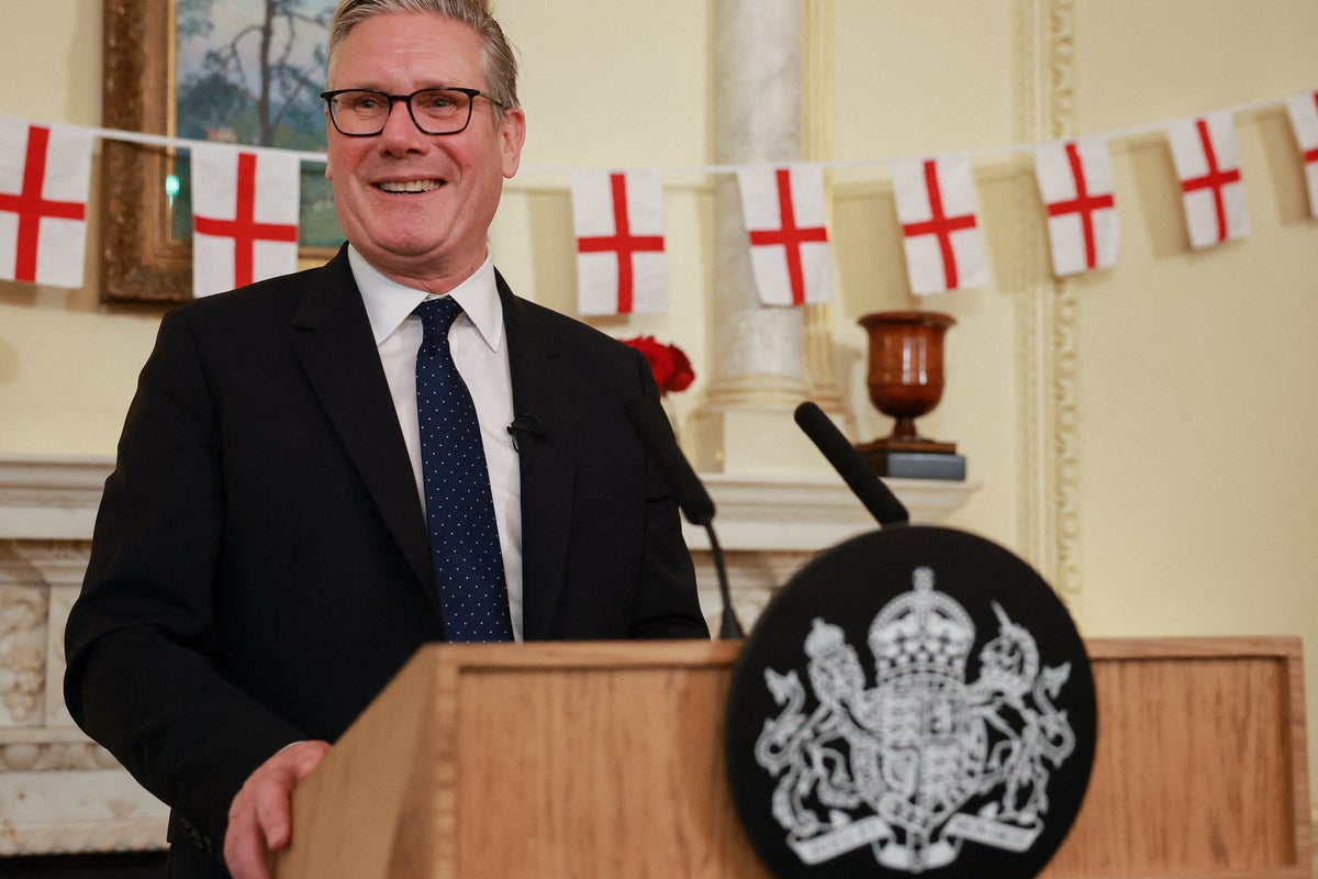 Starmer warns against division as he marks St George’s Day at Downing Street