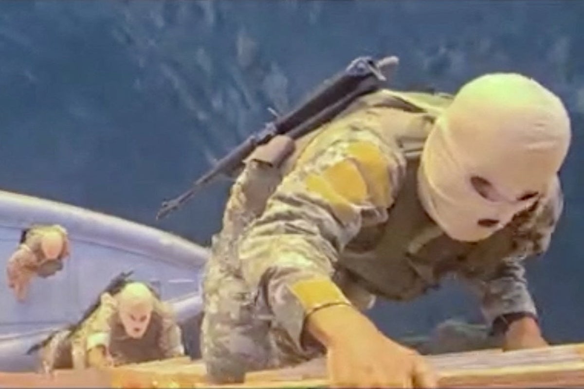 Iranian naval forces near the Strait of Hormuz