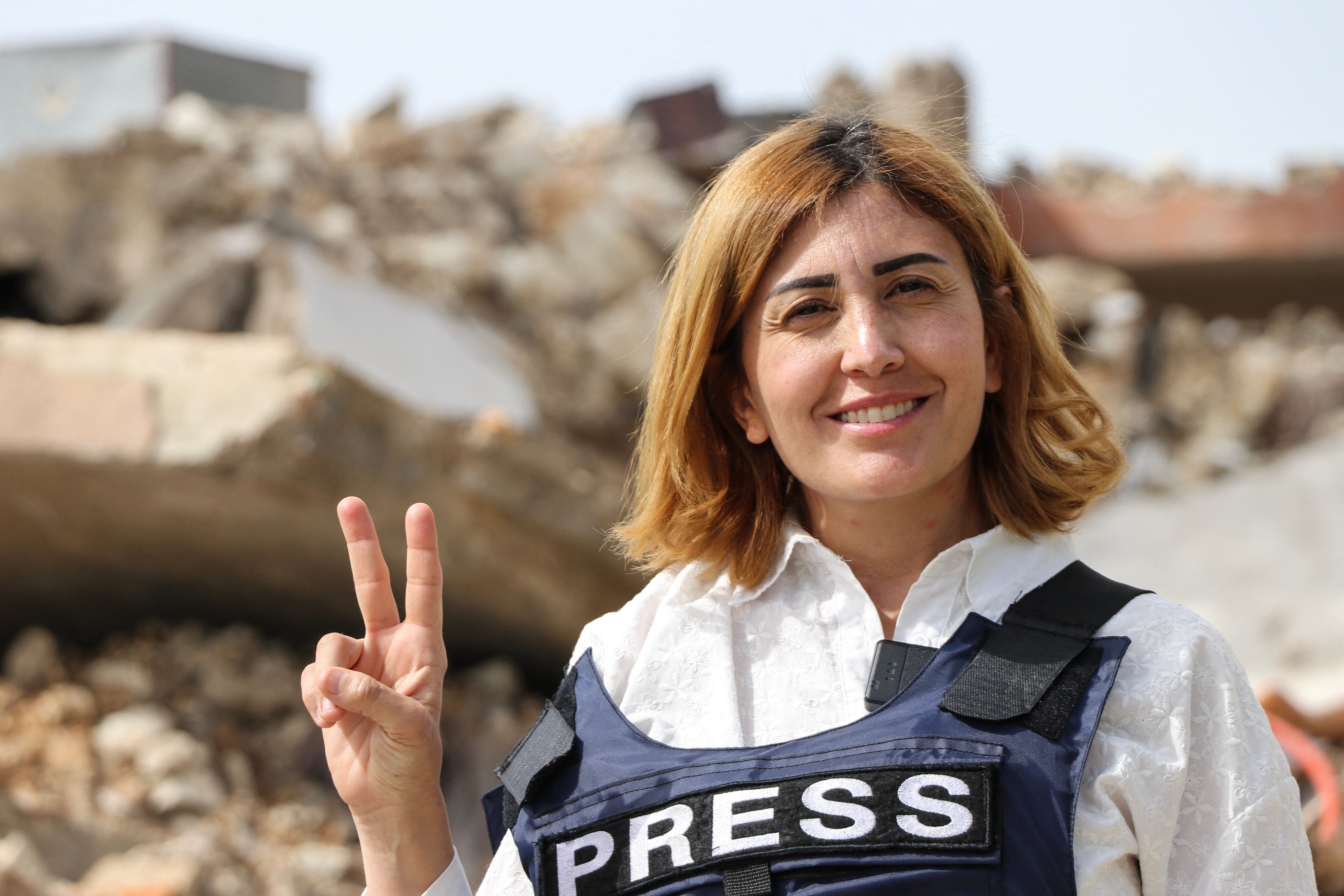 An Israeli airstrike killed the Lebanese journalist Amal Khalil, a veteran correspondent for the daily newspaper Al-Akhbar, in the southern Lebanese border village of al-Tayri on 22 April