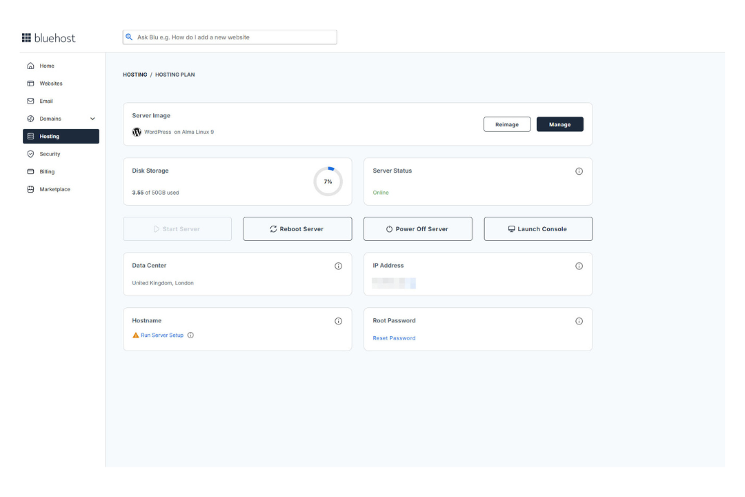 Bluehost has excellent VPS provisions (Jennifer Allen / Bluehost)
