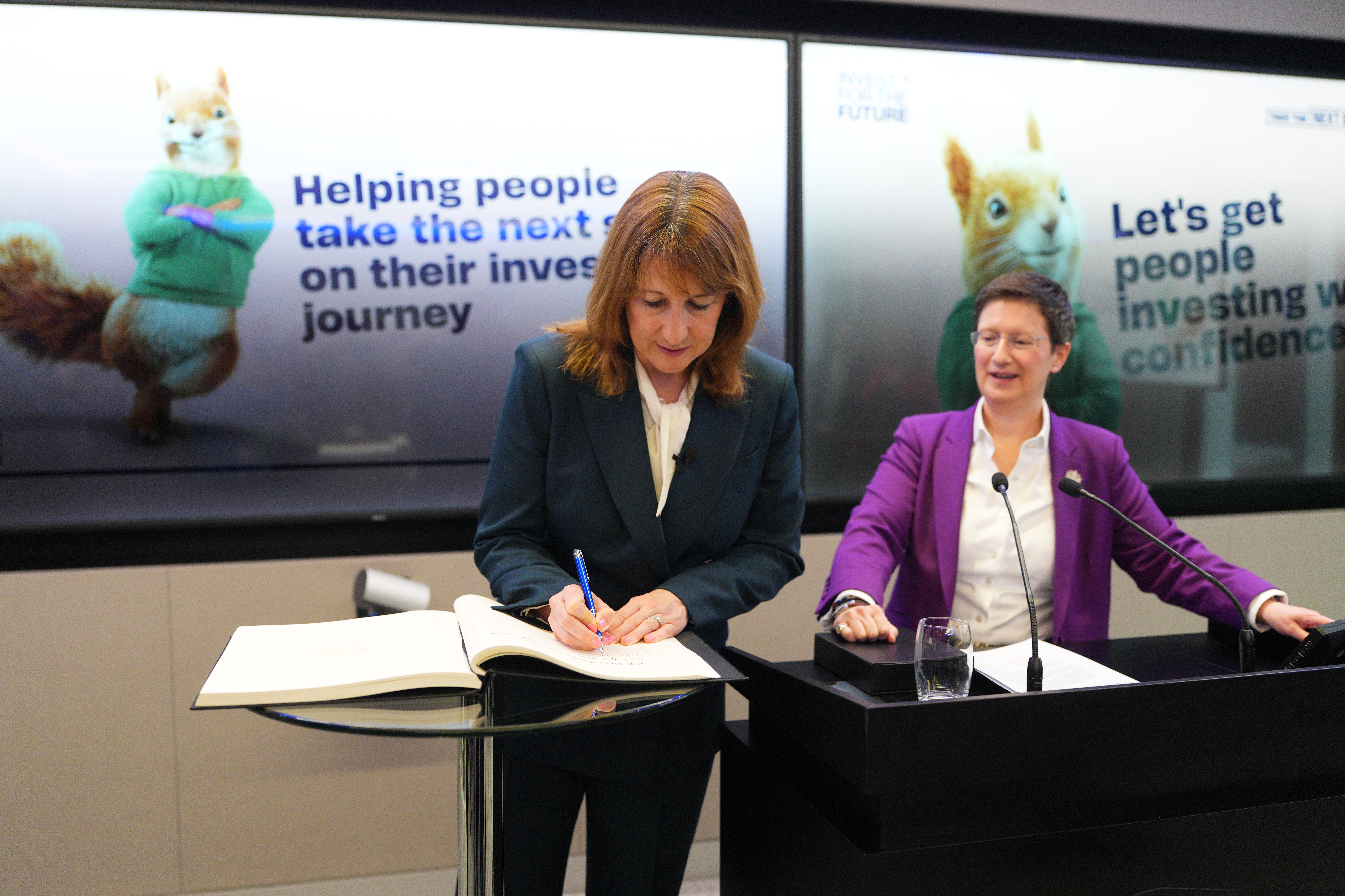 Savvy and Rachel (...and Julia Hoggett, CEO of London Stock Exchange)