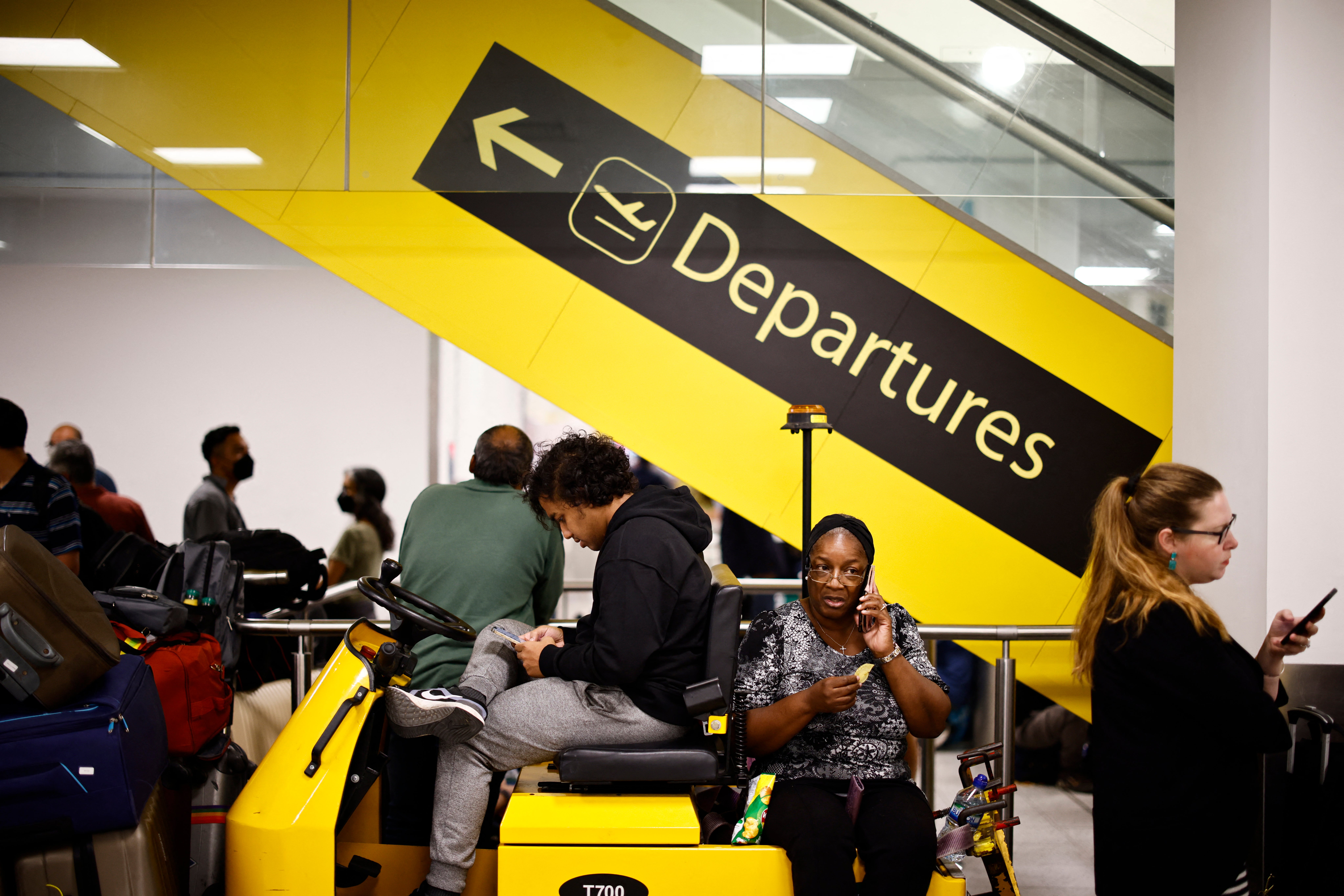 Gatwick saw a number of flights delayed