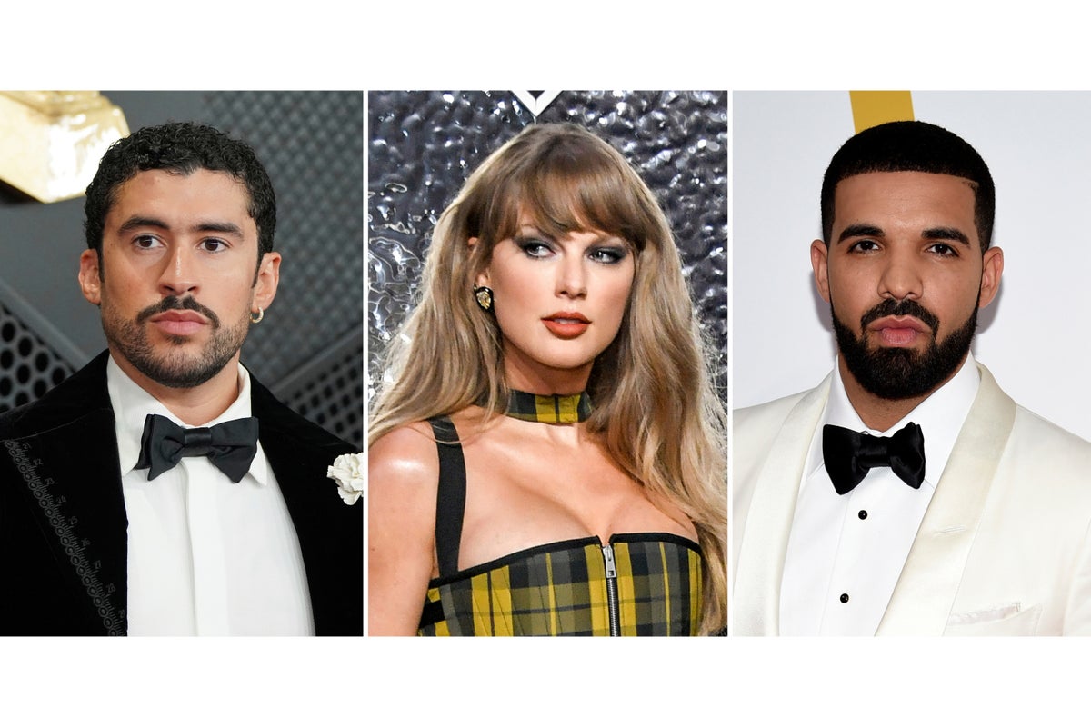 Taylor Swift and Bad Bunny top Spotify's first all-time most streamed artists list