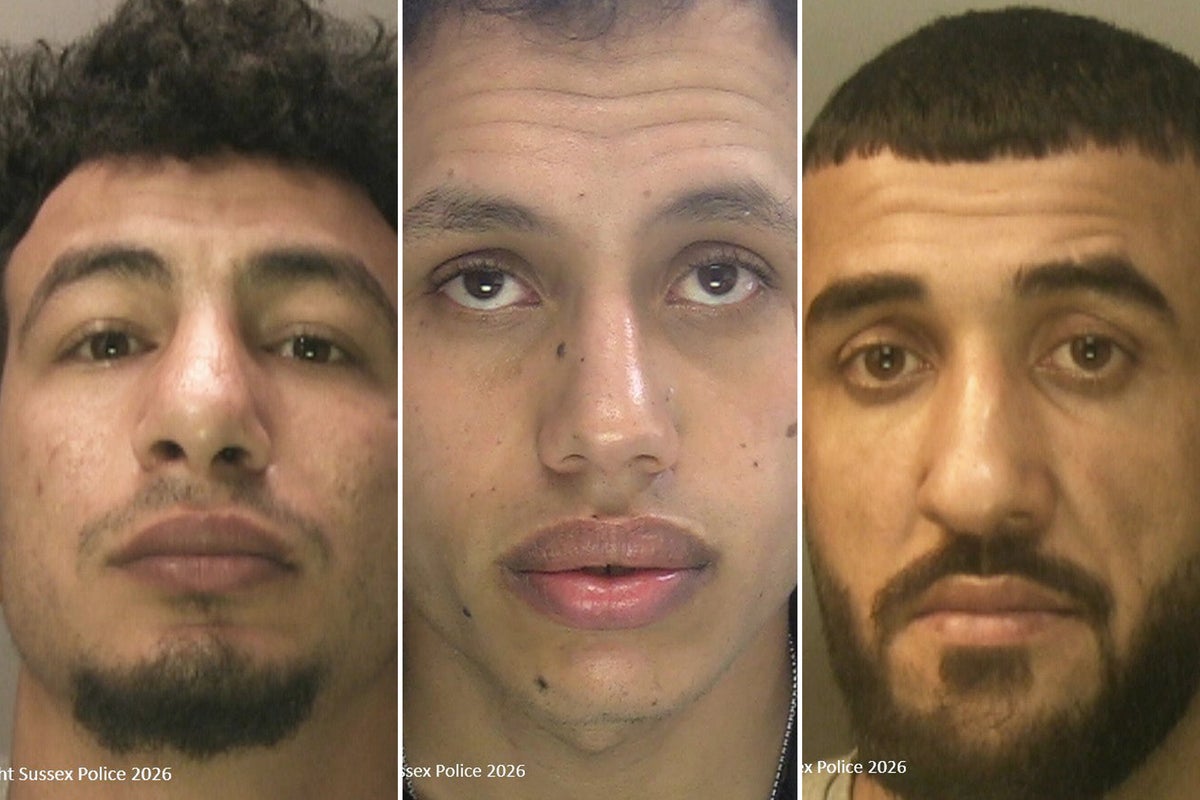 Asylum seekers jailed for 21 years for raping woman on Brighton beach