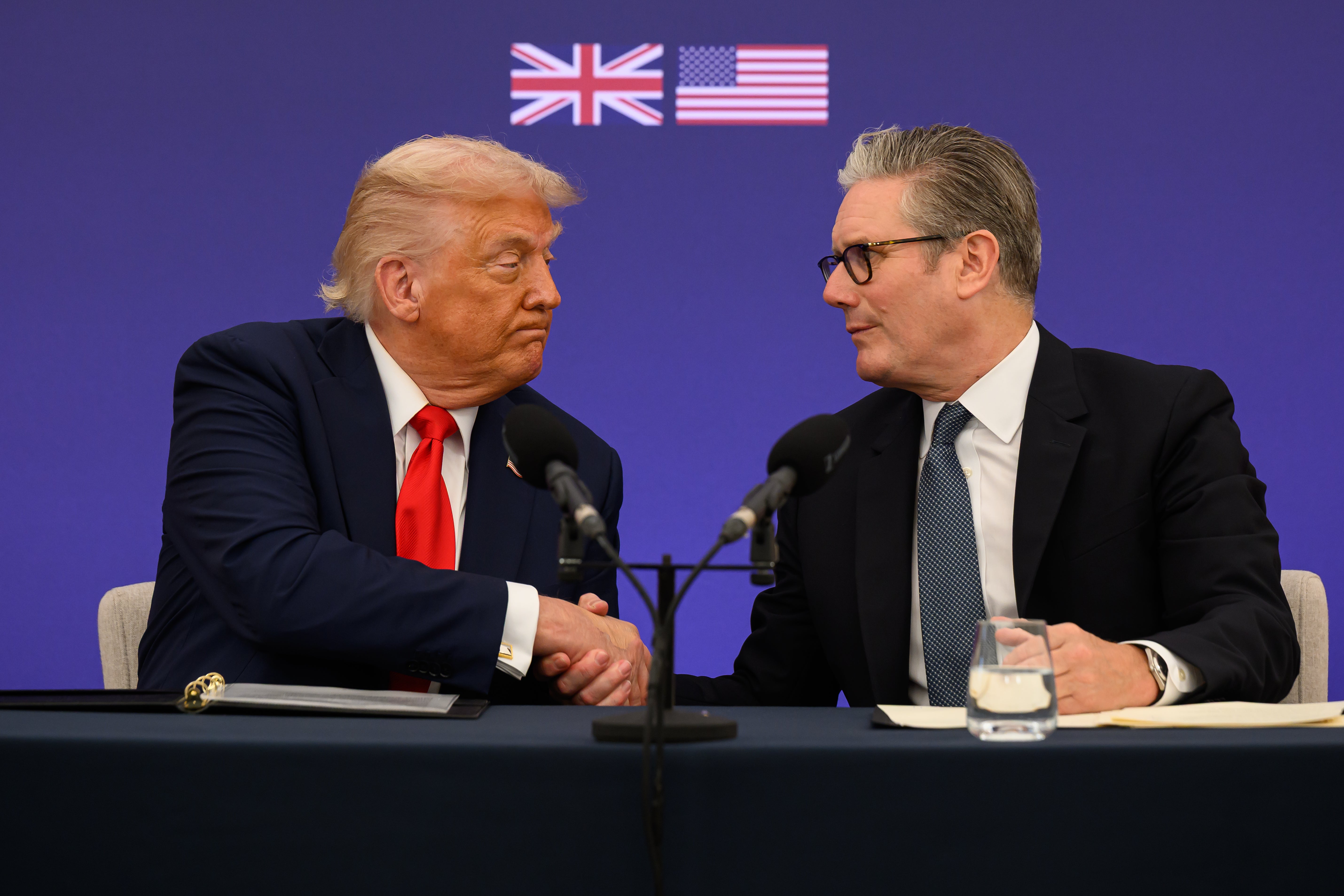 The relationship between Prime Minister Sir Keir Starmer (right) and US President Donald Trump has been further strained since the outbreak of the Iran war (Leon Neal/PA)