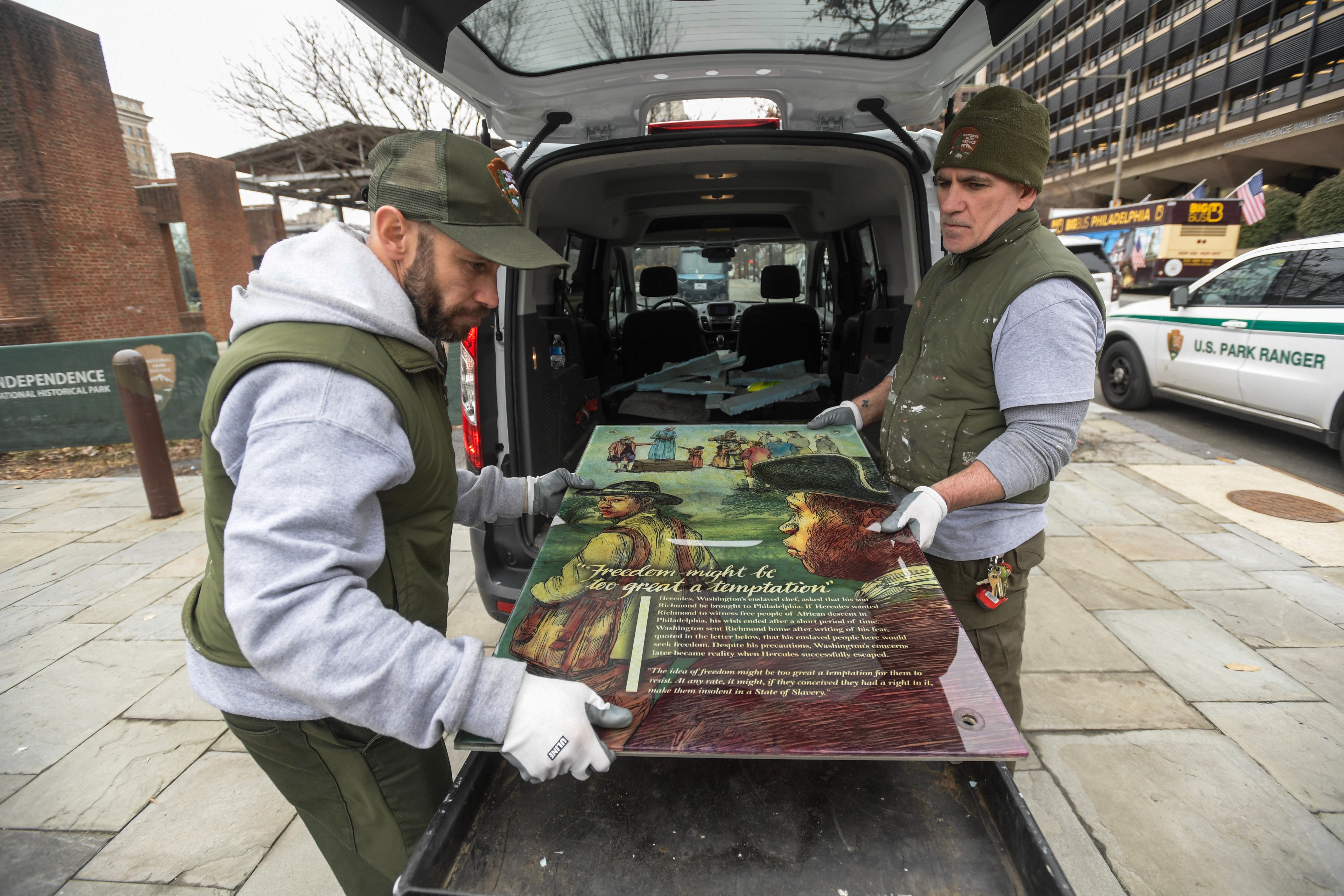 The administration has pushed to leave its visual mark on national parks by removing material deemed related to unlawful diversity, equity, and inclusion initiatives