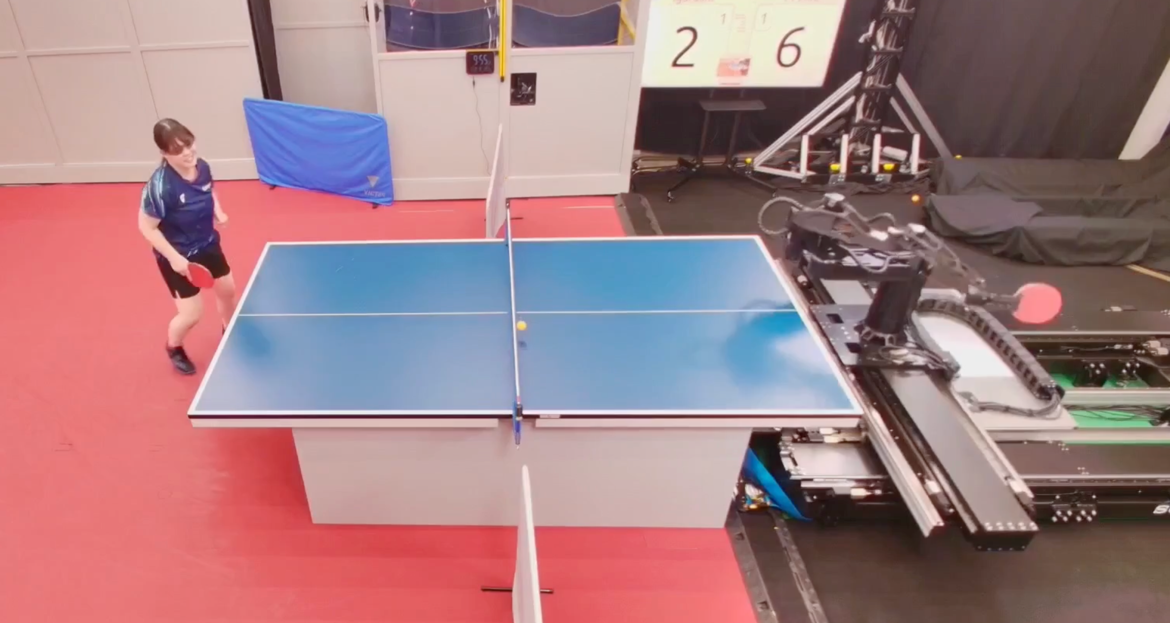 AI-powered robot successfully outplays professional table tennis opponents