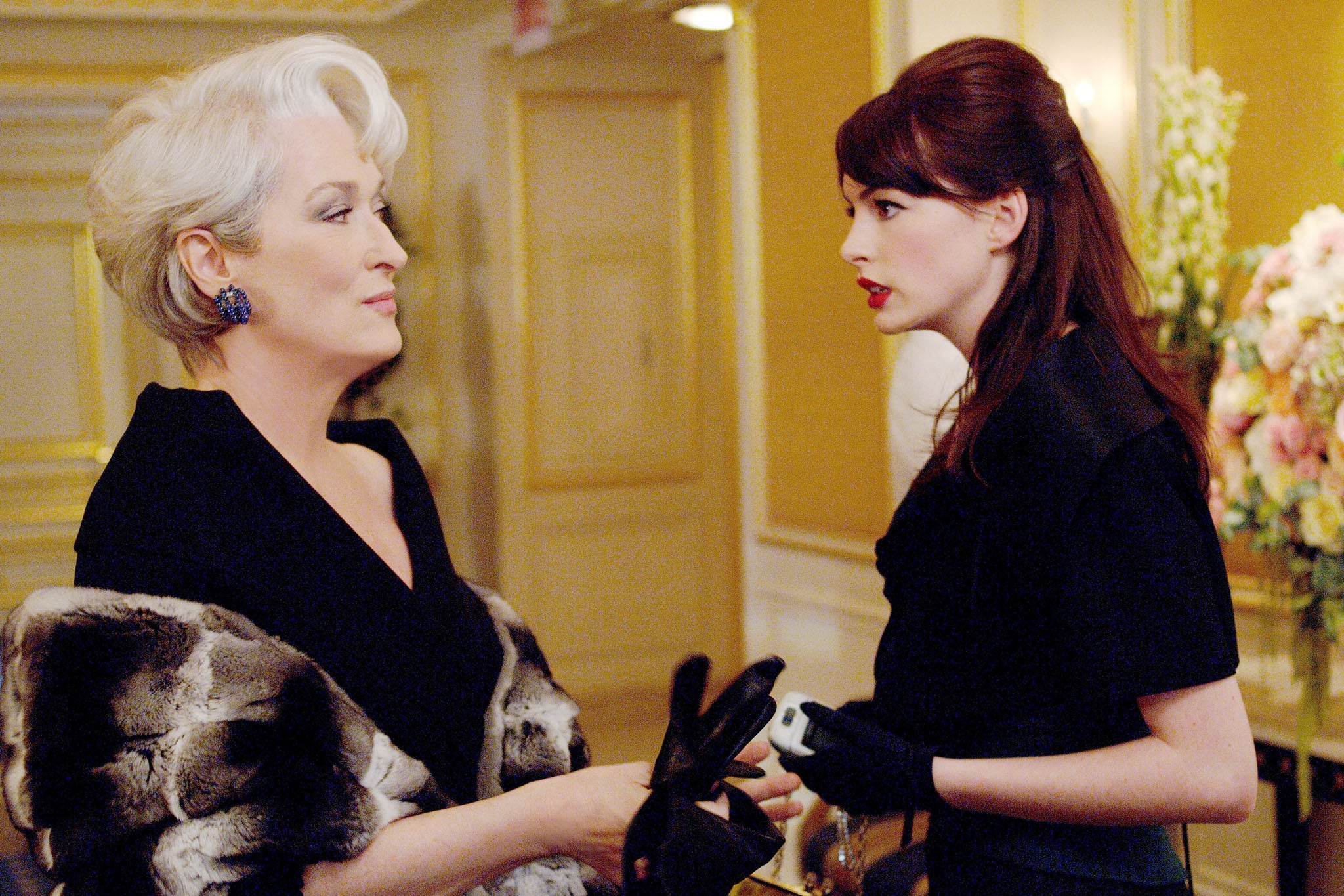 Andy Sachs, right, may have struggled to warm to Miranda Priestly – but the notoriously tricky editor taught her some lessons too