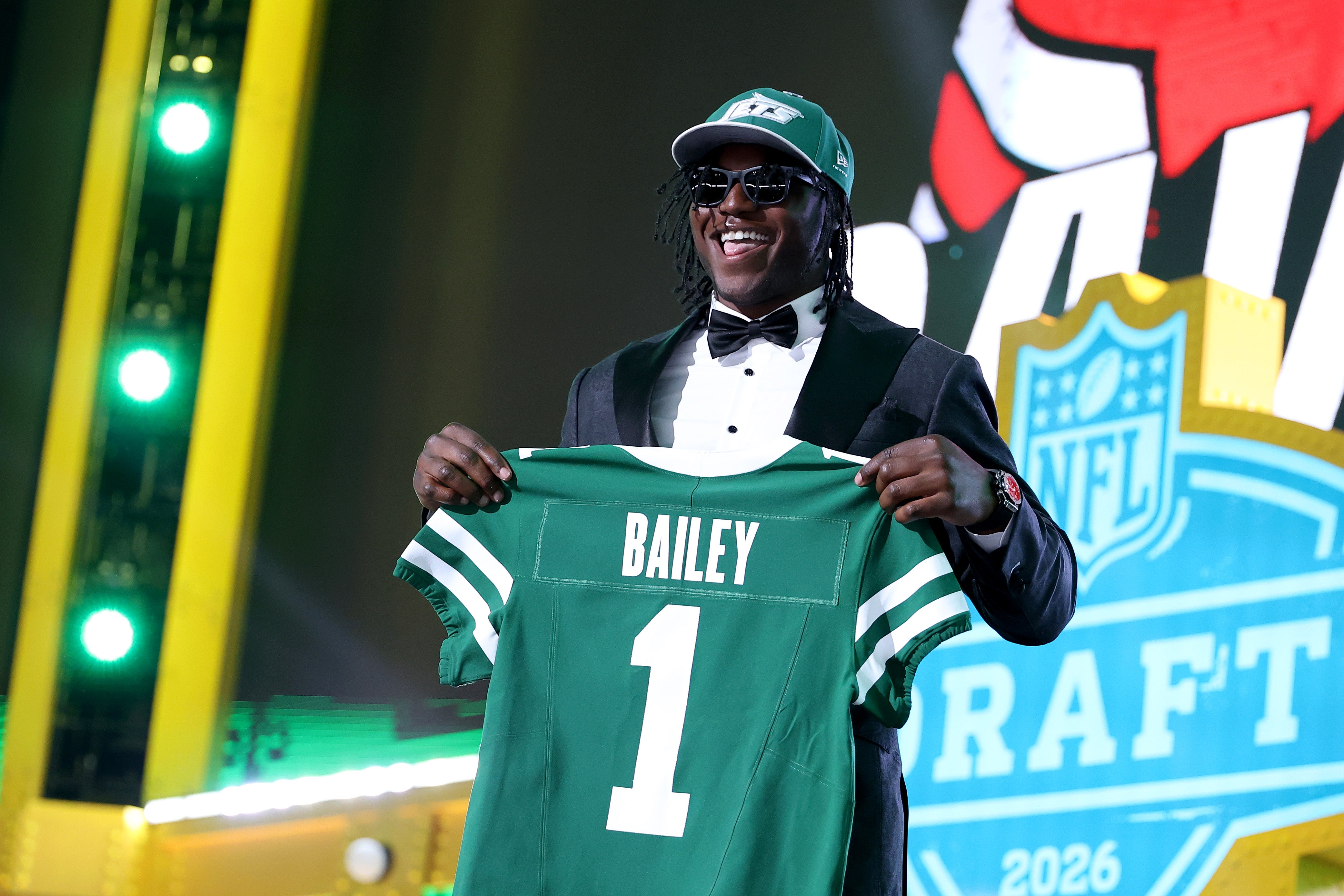The New York Jets tapped Texas Tech edge rusher David Bailey with the No. 2 pick