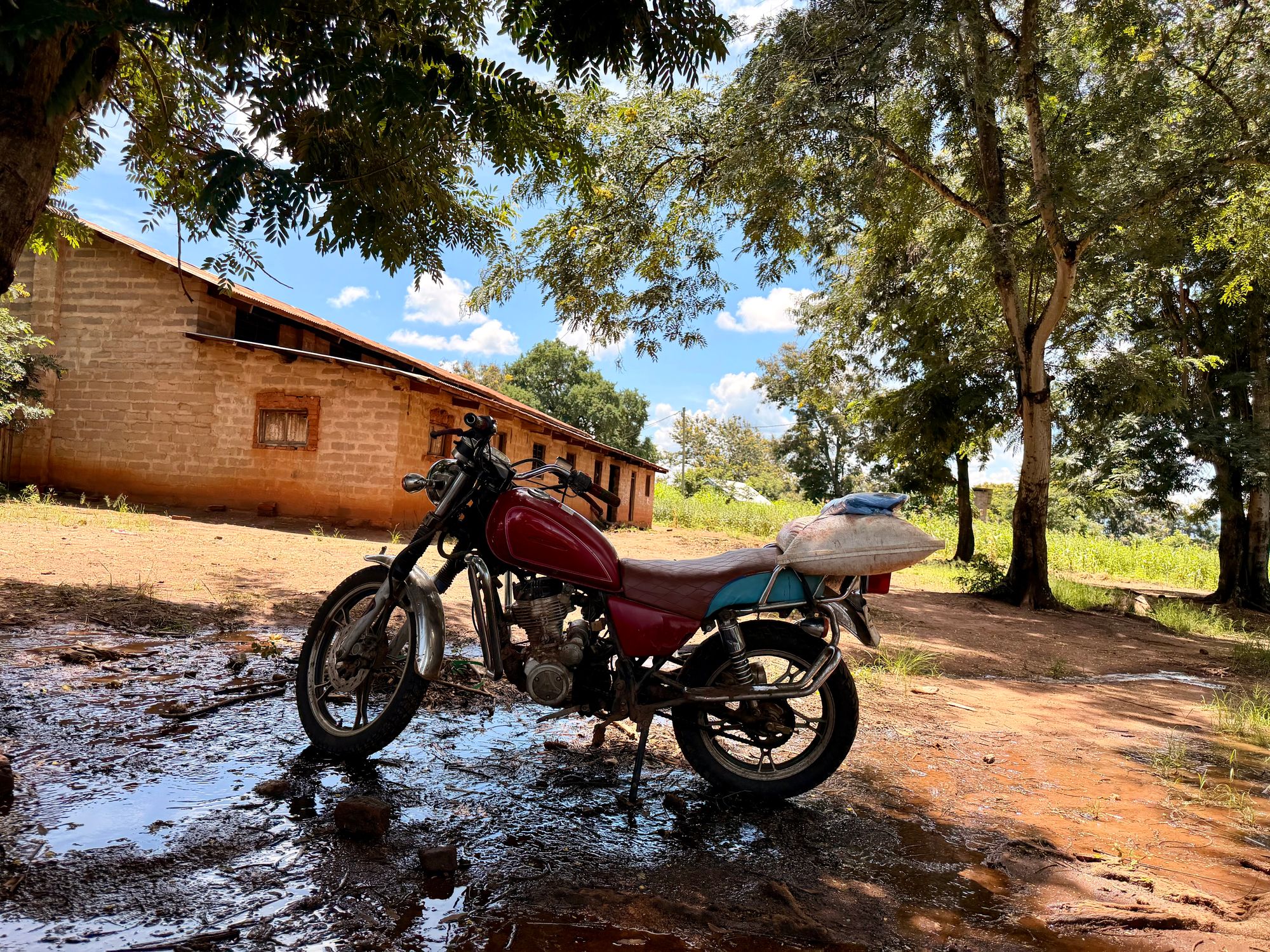 Motorcycles are a critical economic lifeline to the outside world - so Mwavi took a big hit when the village’s motorcycle mechanic died from malaria