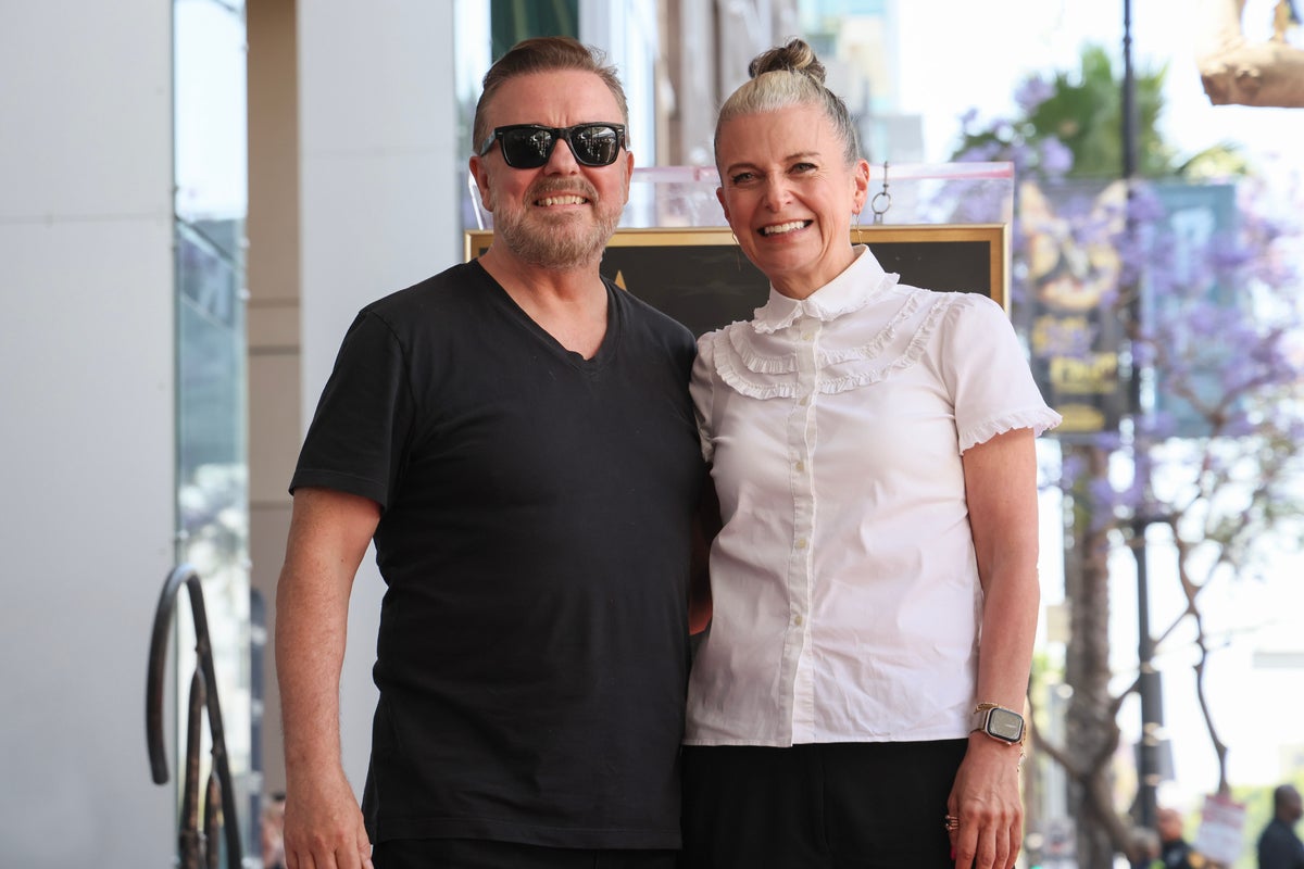 Ricky Gervais discusses marriage views following partner Jane Fallon's cancer diagnosis