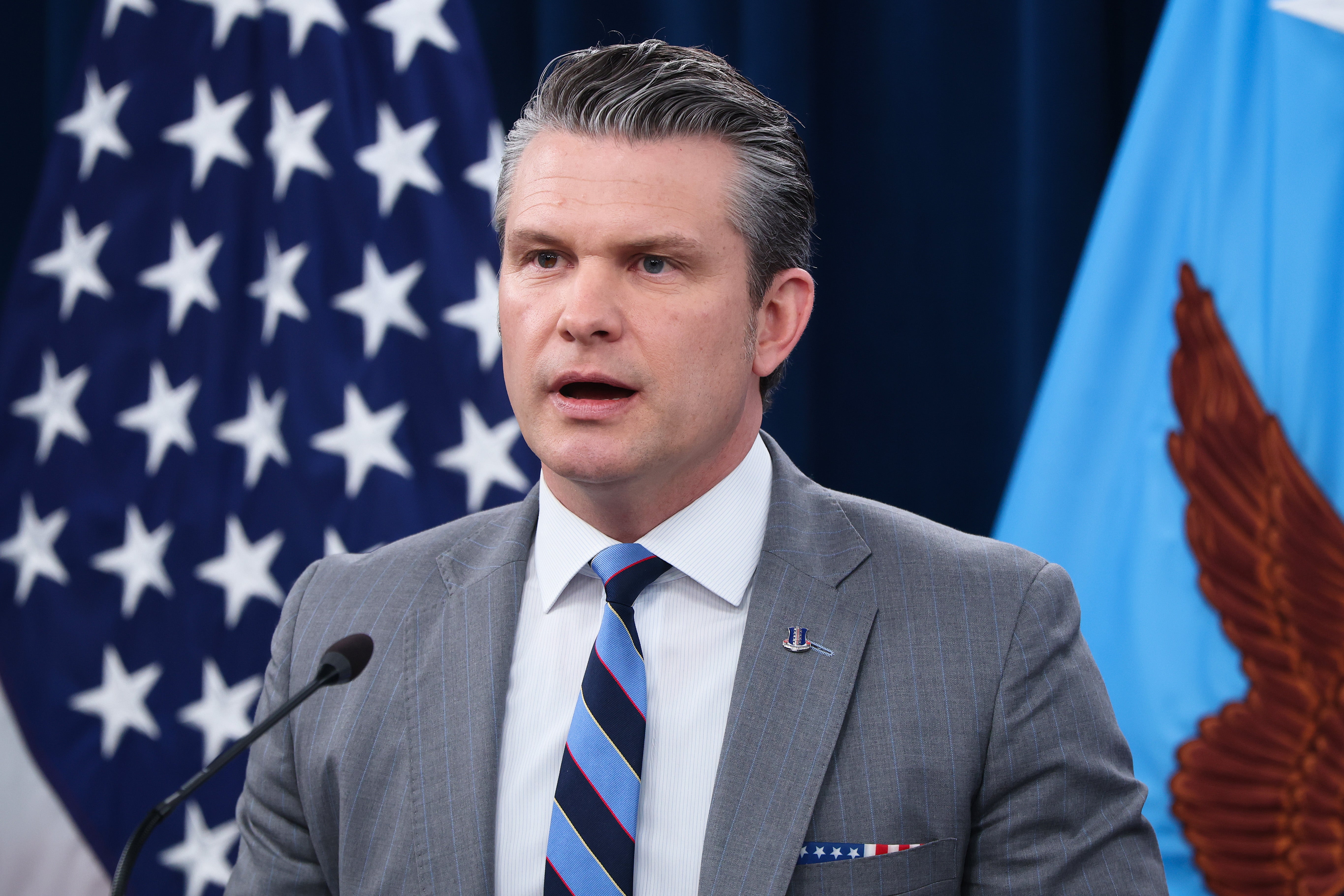 During a Pentagon briefing with Joint Chiefs of Staff chair General Dan Caine, Hegseth implied that European and Asian countries were not sufficiently grateful for the U.S.-led war, which he called “a gift to the world” from President Donald Trump, citing the administration's purported goal of preventing Iran from acquiring nuclear weapons