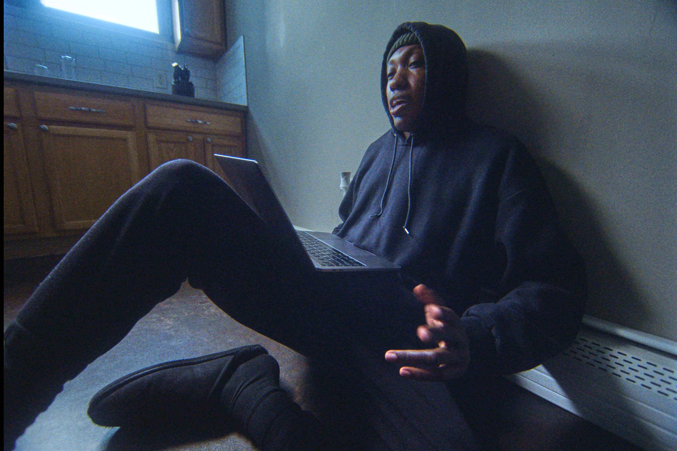 This image released by Paramount+ shows Kemba in a scene from the documentary ‘As We Speak: Rap Music on Trial.’