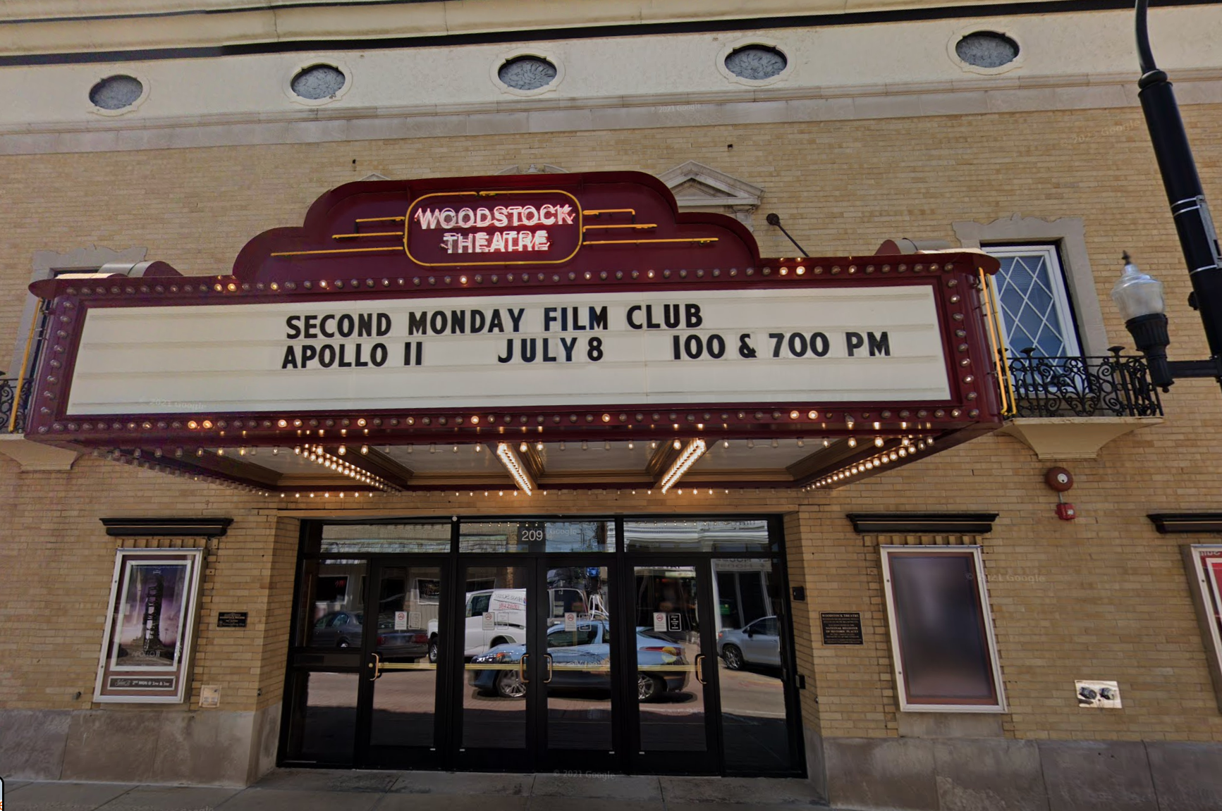 The family's lawyer claims that the theater was pitch black and that the 62-year-old had to crawl out of the building after breaking his hip