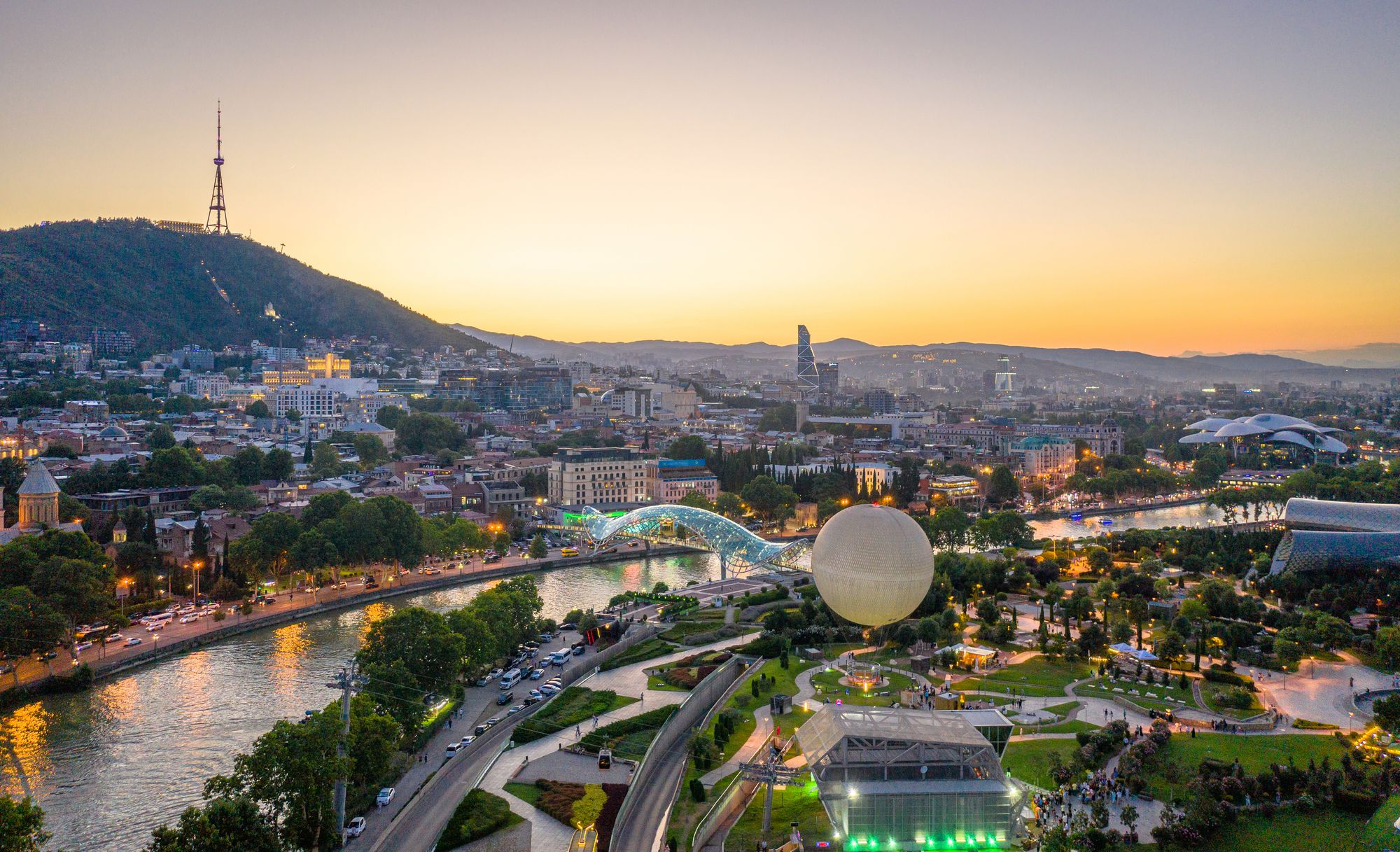 Tbilisi is a mix of futuristic and older architecture