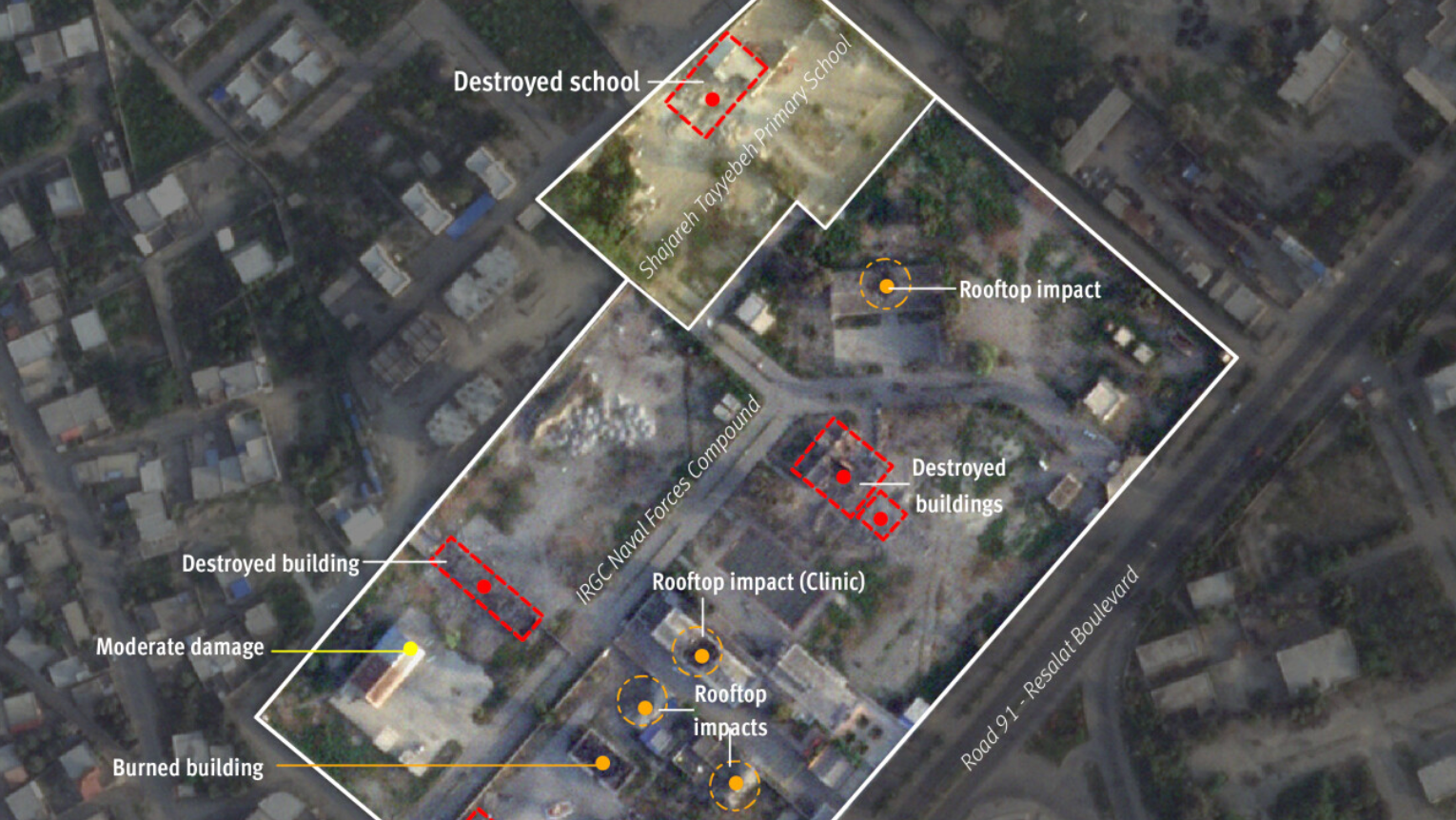 The digital investigations team analysed the attack on a primary school in southern Iran