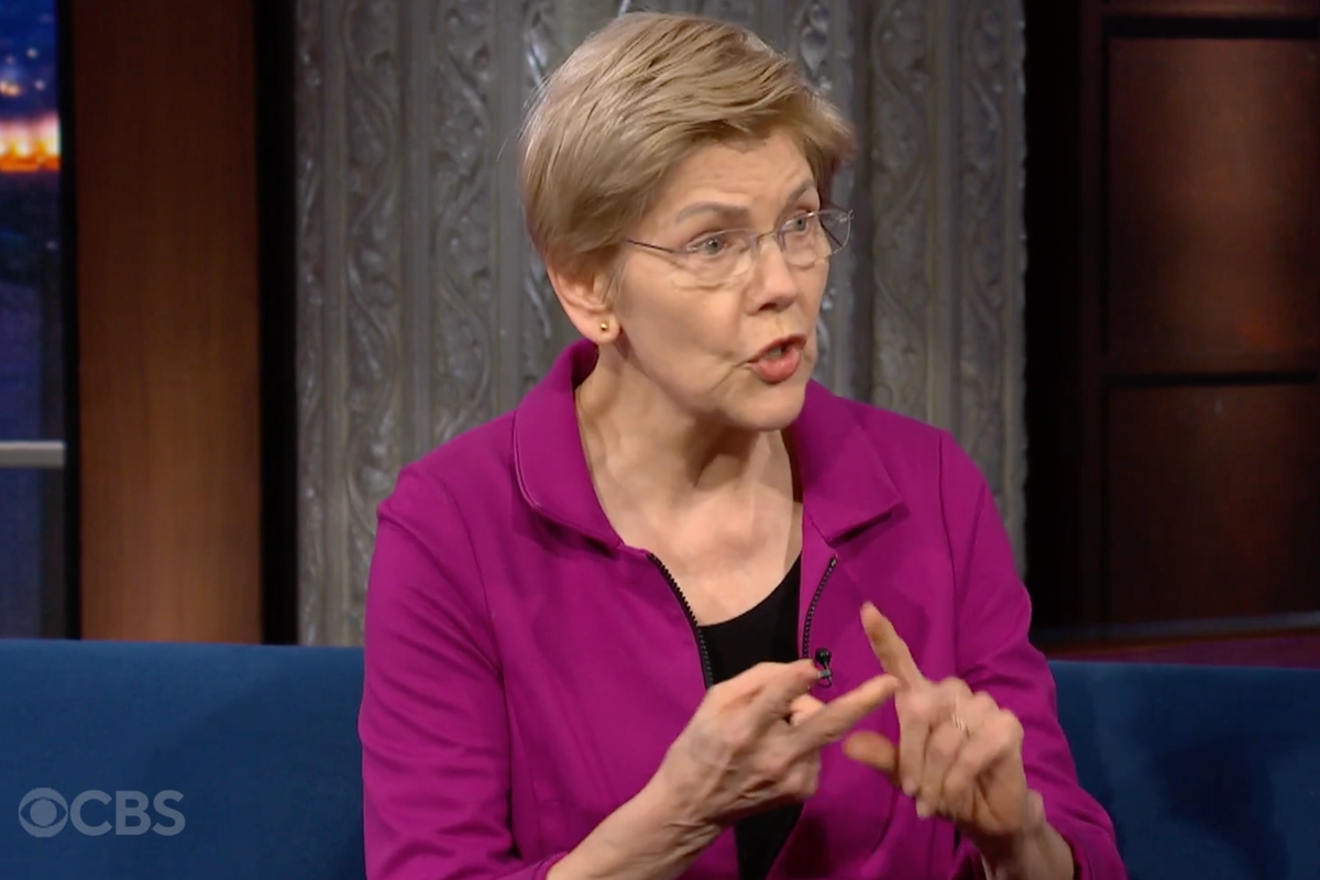Elizabeth Warren says GOP senators ‘don’t make eye contact’ because of Iran war