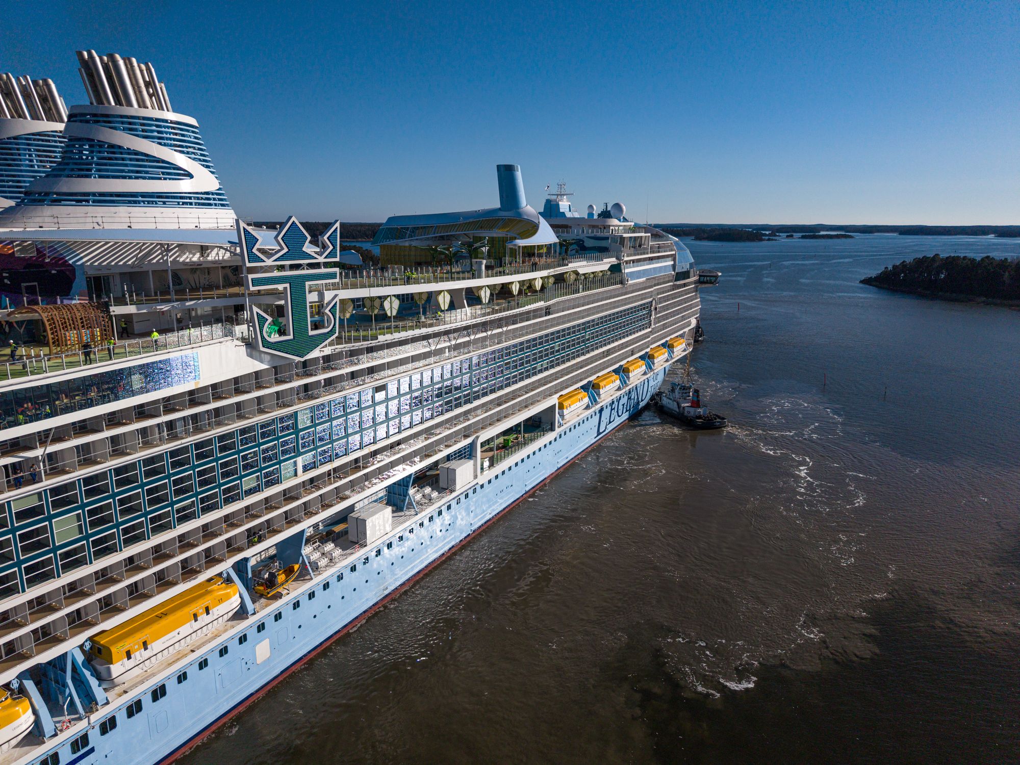 First look as Legend of the Seas cruise ship starts sea trials