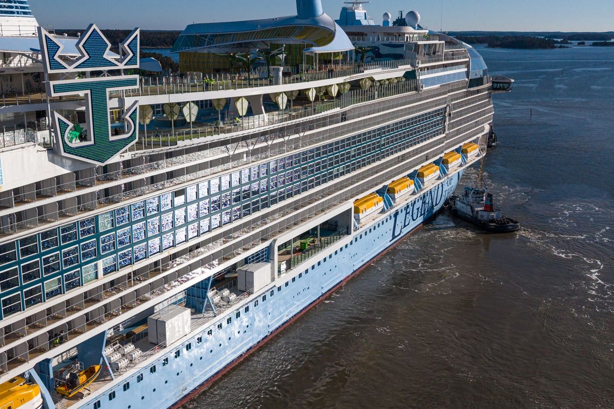 First look as Legend of the Seas cruise ship starts sea trials