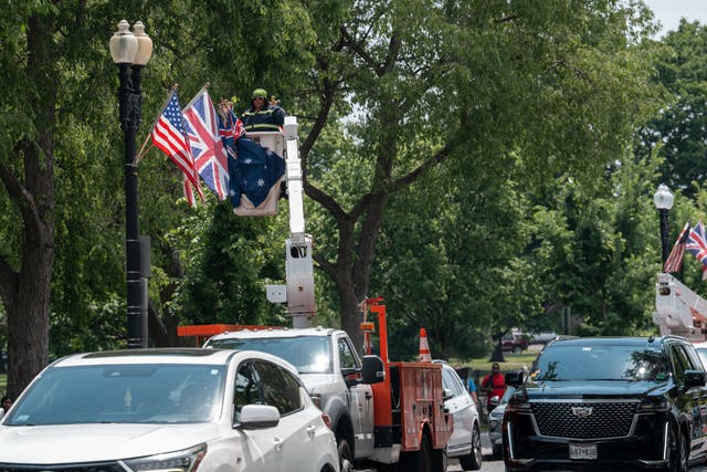 Down Under blunder: DC mistakenly displays Australian flags instead of ...