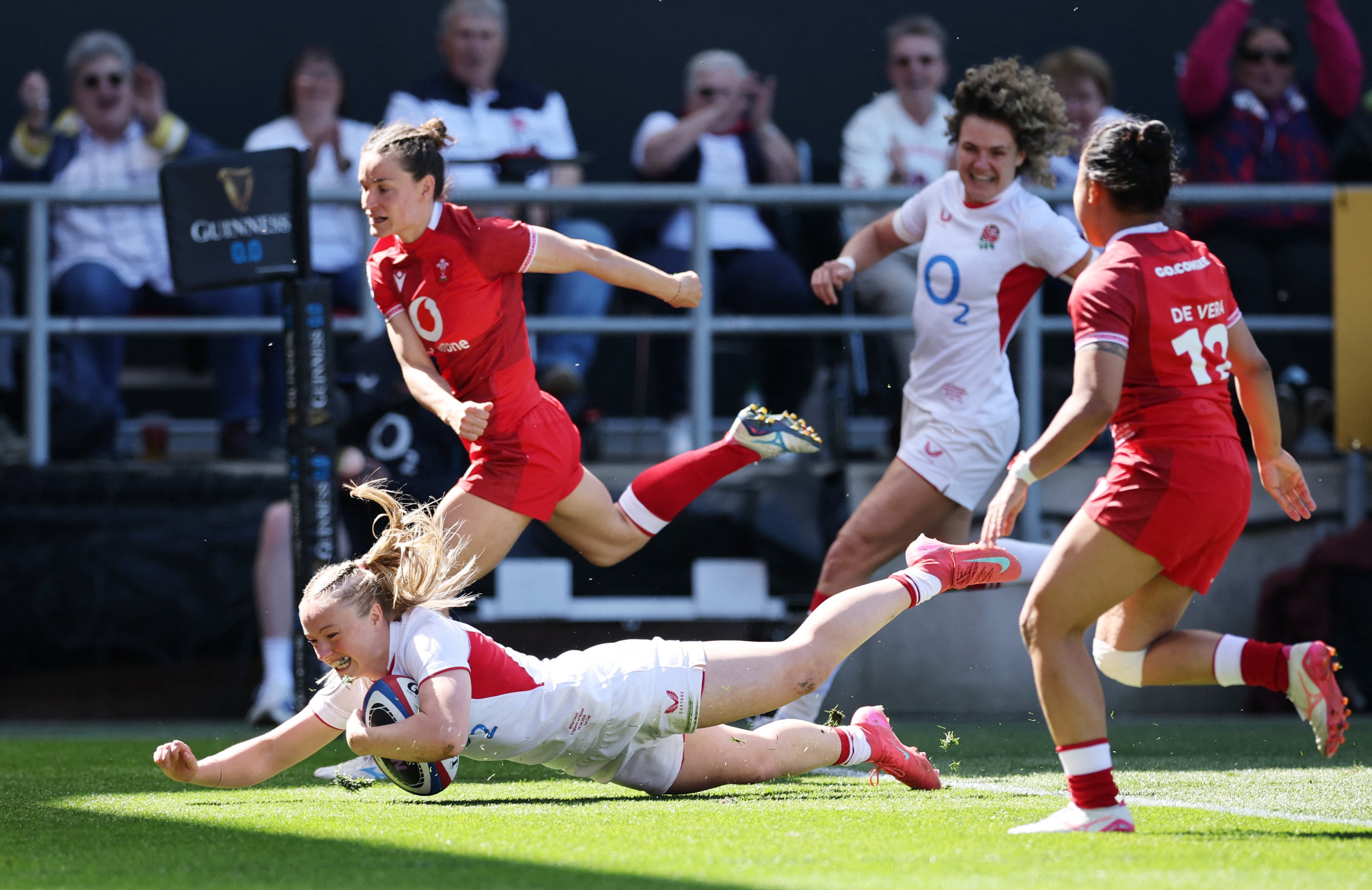 Millie David marked her debut with a try but failed an HIA soon afterwards