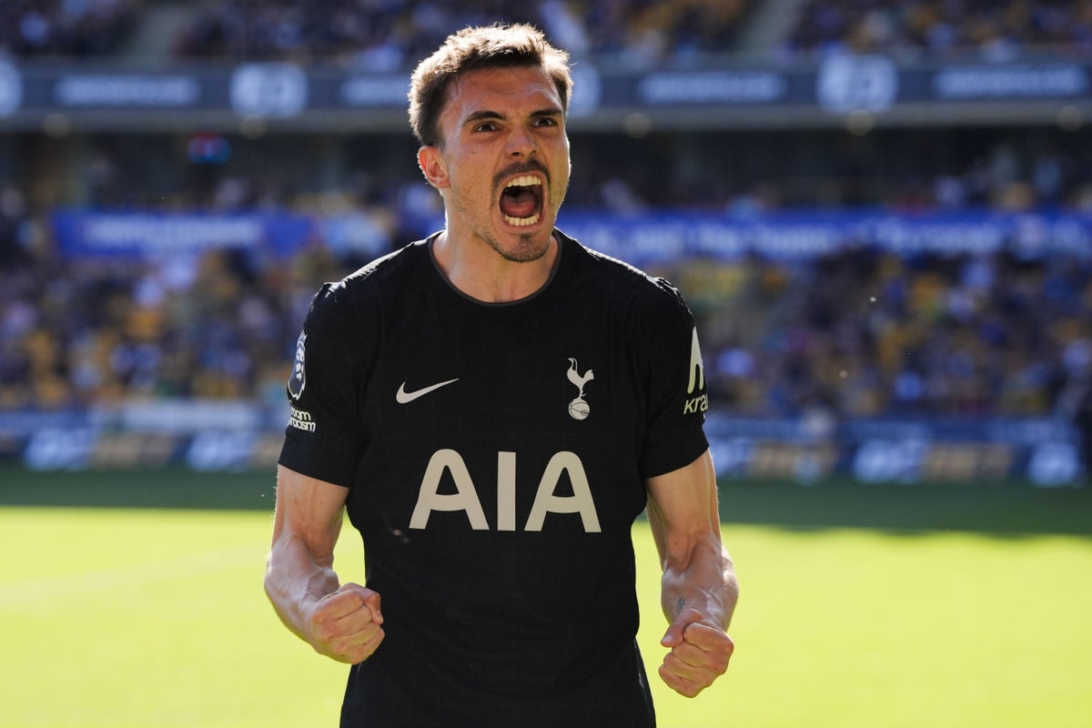 Tottenham keep survival hopes alive with Joao Palhinha’s late winner at Wolves