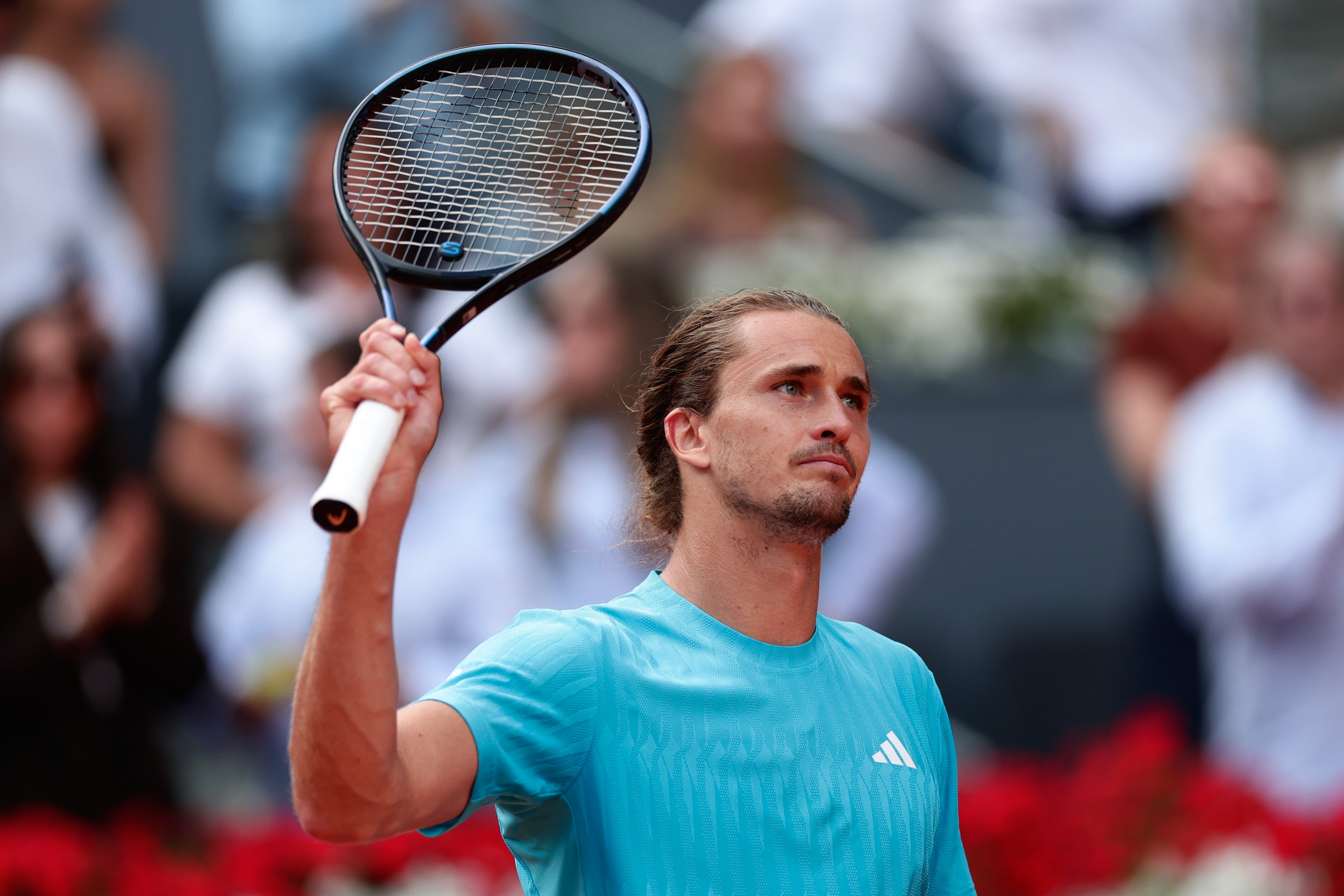 Alexander Zverev celebrates his victory (Pablo Garcia/AP)
