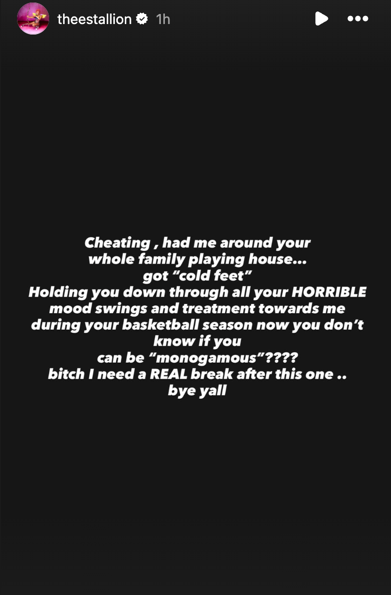 Megan Thee Stallion seemingly accused Klay Thompson of having ‘horrible mood swings’ during their relationship