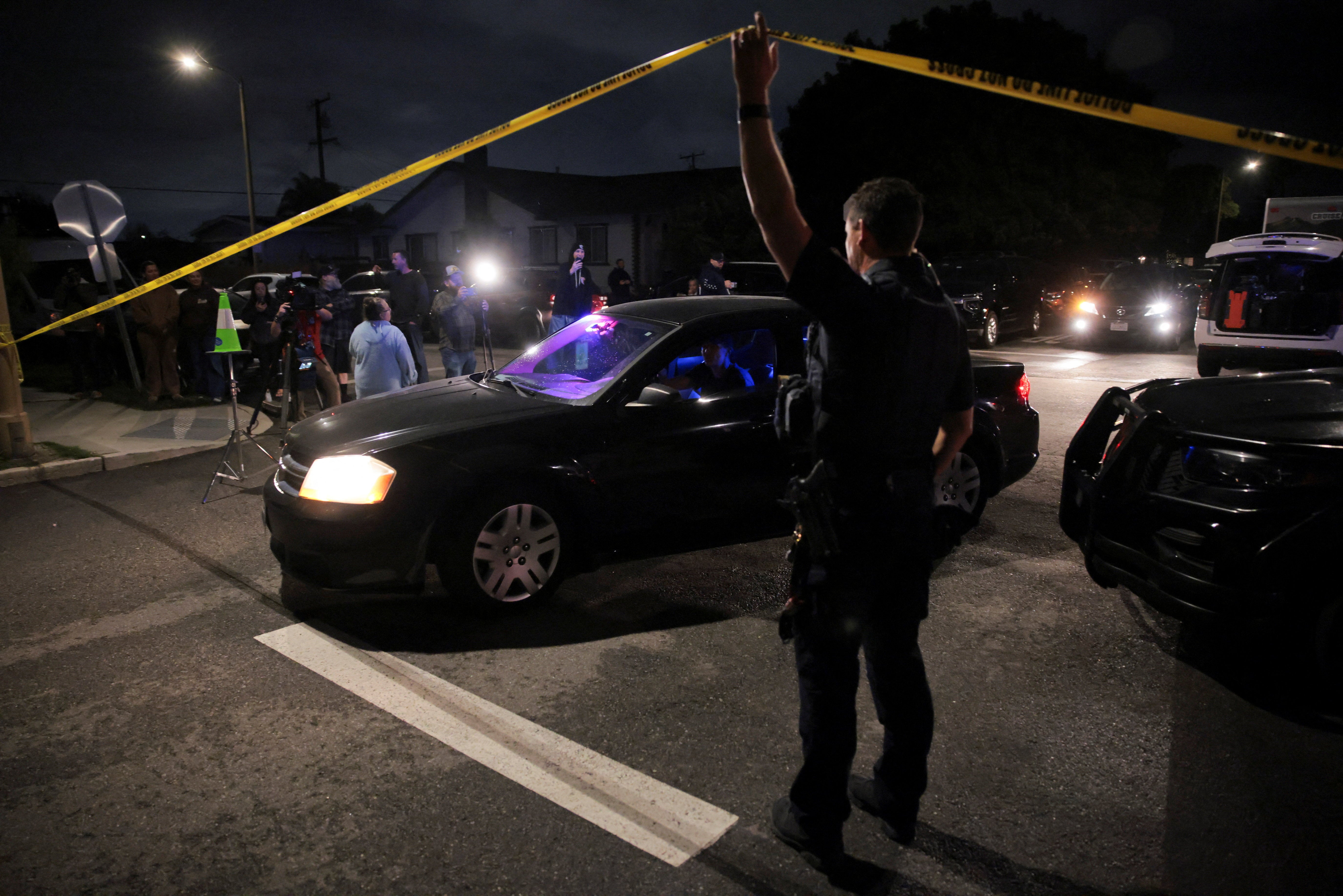 FBI agents arrive at the residence associated with Cole Tomas Allen, the suspect in the shooting incident at the annual White House Correspondents Dinner.