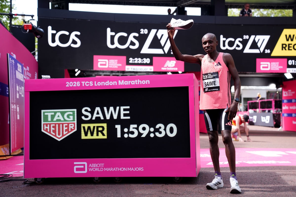 Sabastian Sawe breaks two-hour mark and shatters world record in London