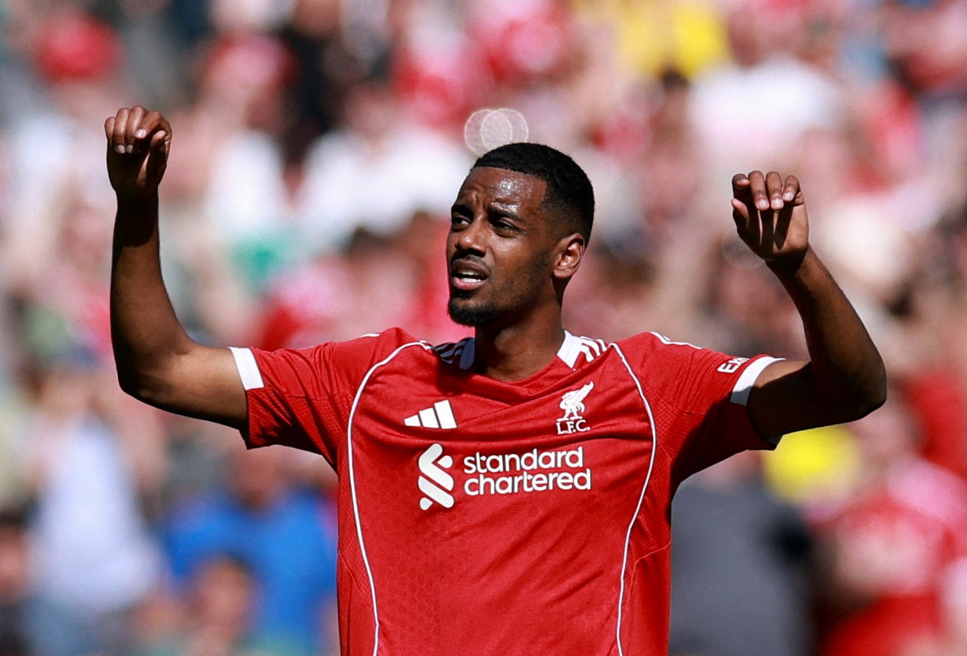 Isak has endured a tough first season at Anfield