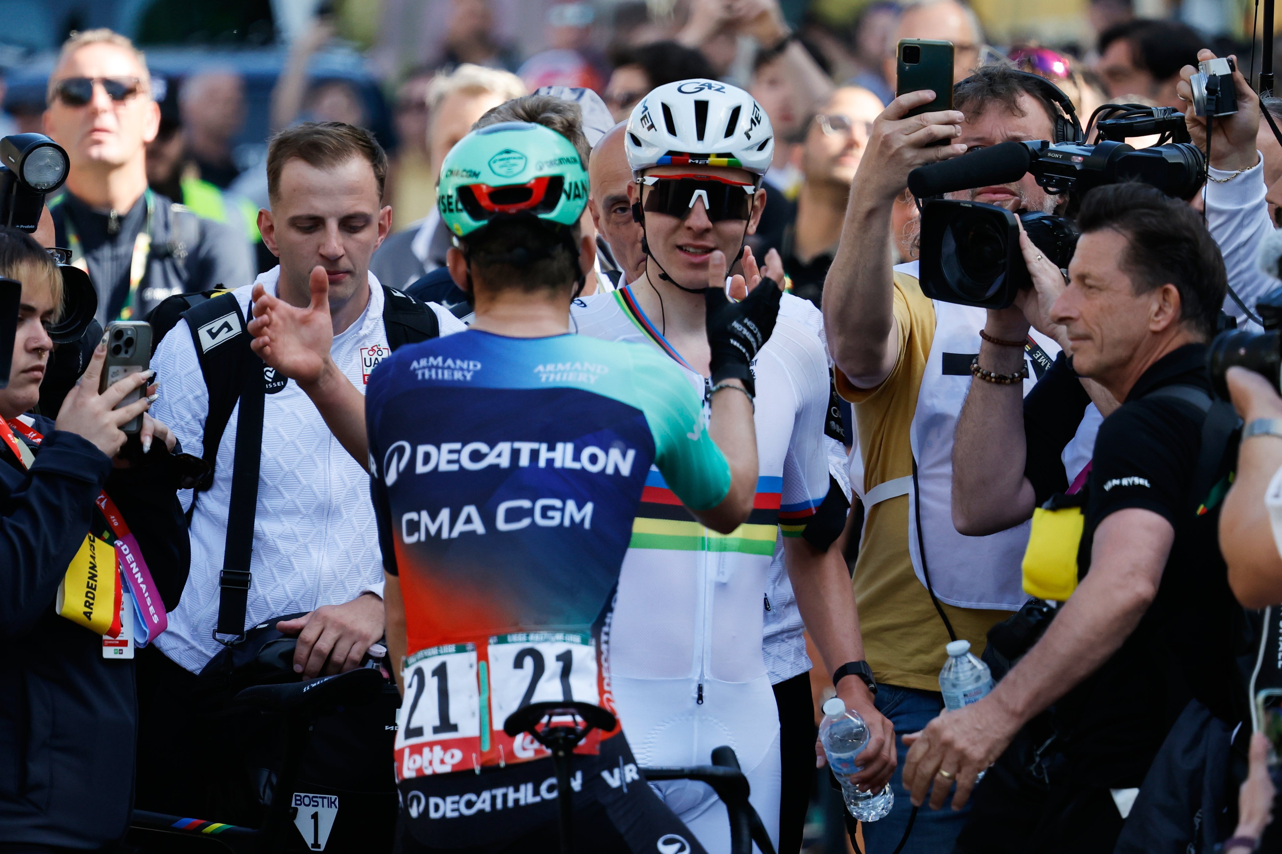 Pogacar came home 45 seconds clear of Seixas