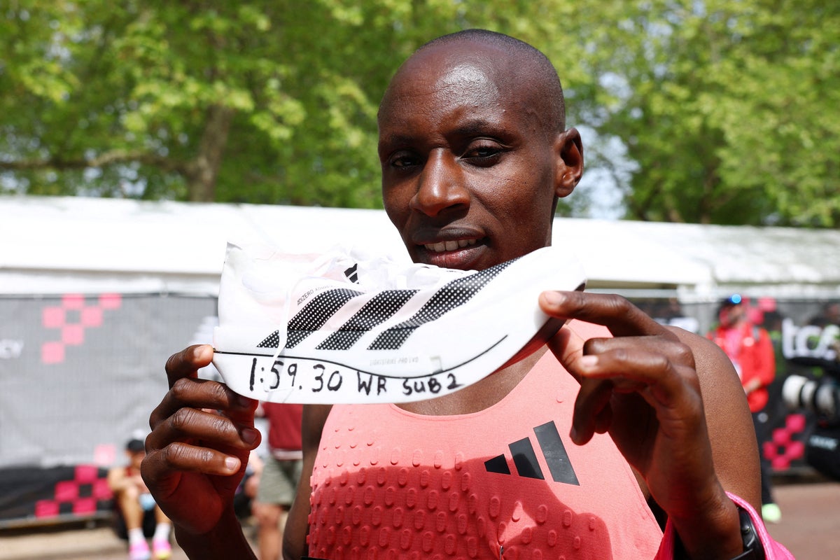 Adidas shares soar after Sawe smashes two-hour marathon barrier in new ‘supershoe’